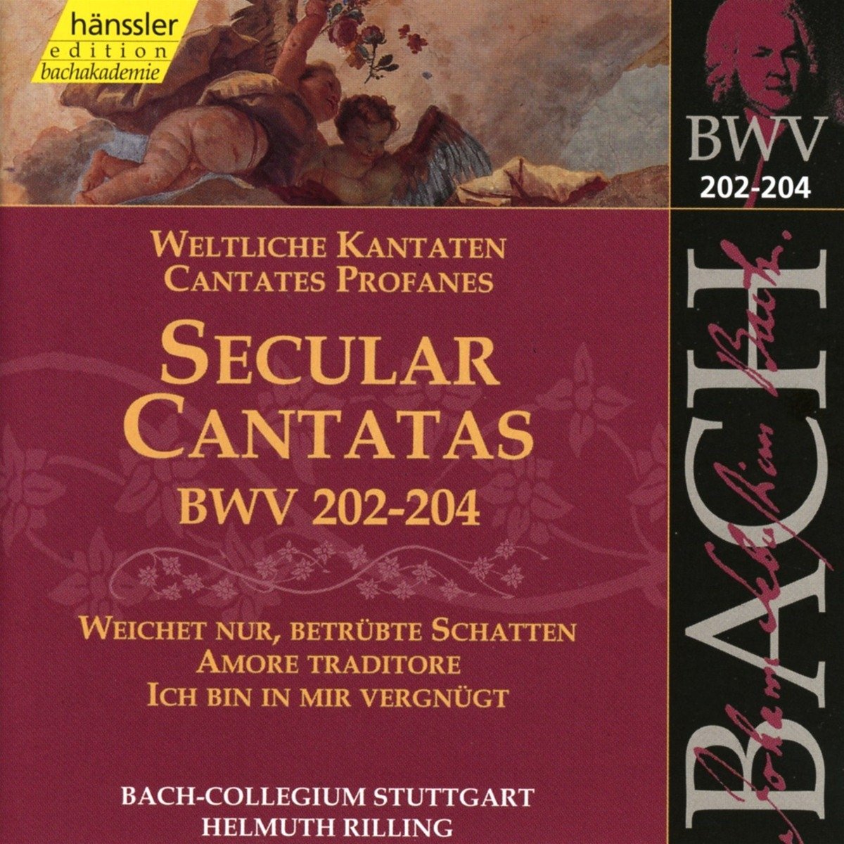 Bach: Secular Cantatas, BWV 202-204 (Edition Bachakademie Vol 62) /Rilling