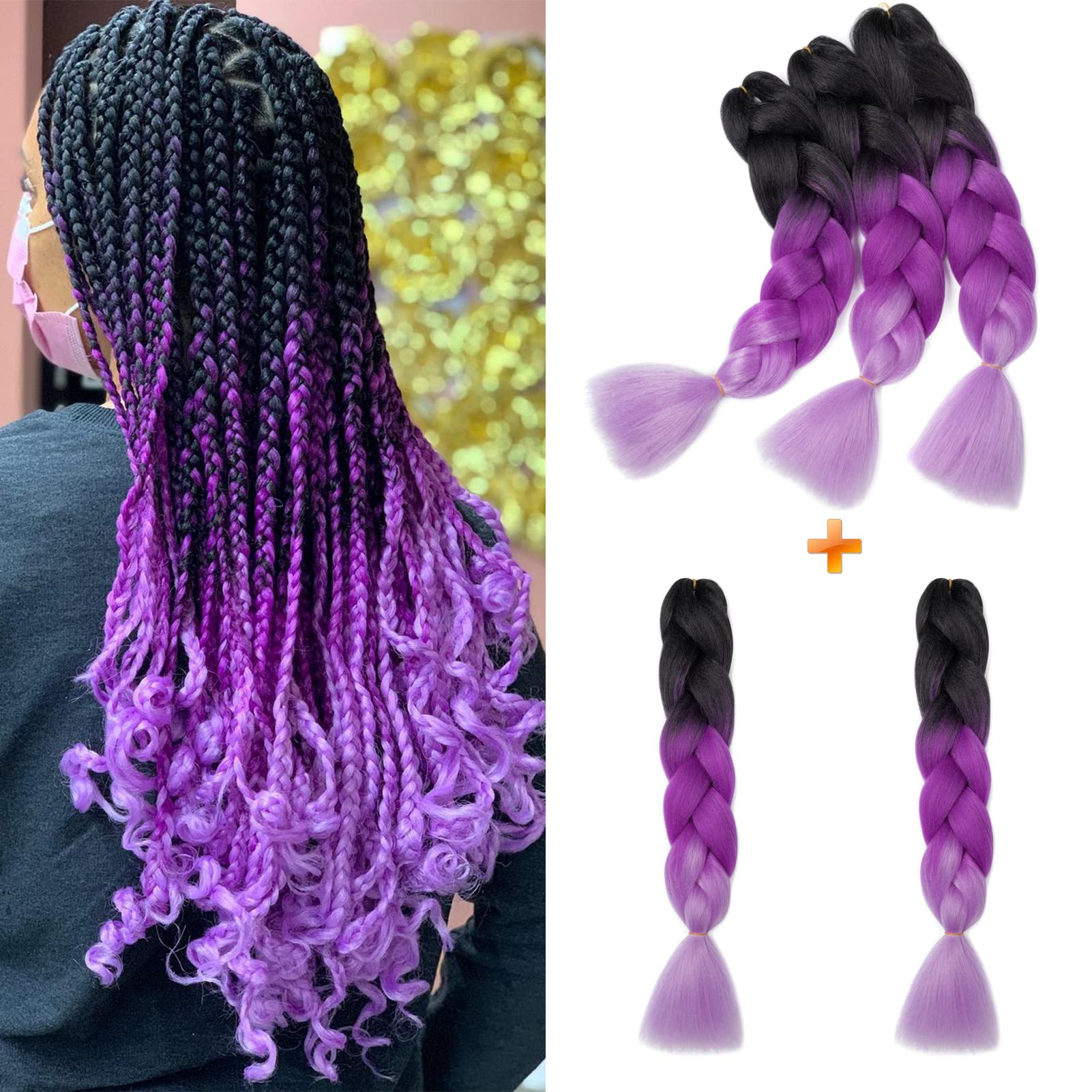 60cm Extensiones de Pelo Trenzas Africanas Castaño Oscuro Extensiones para Trenzas Africanas 1 pcs 100g Kanekalon Pelo para Trenzas Africanas Sintetico Extensiones de Trenzado Cabello Braiding — view 17