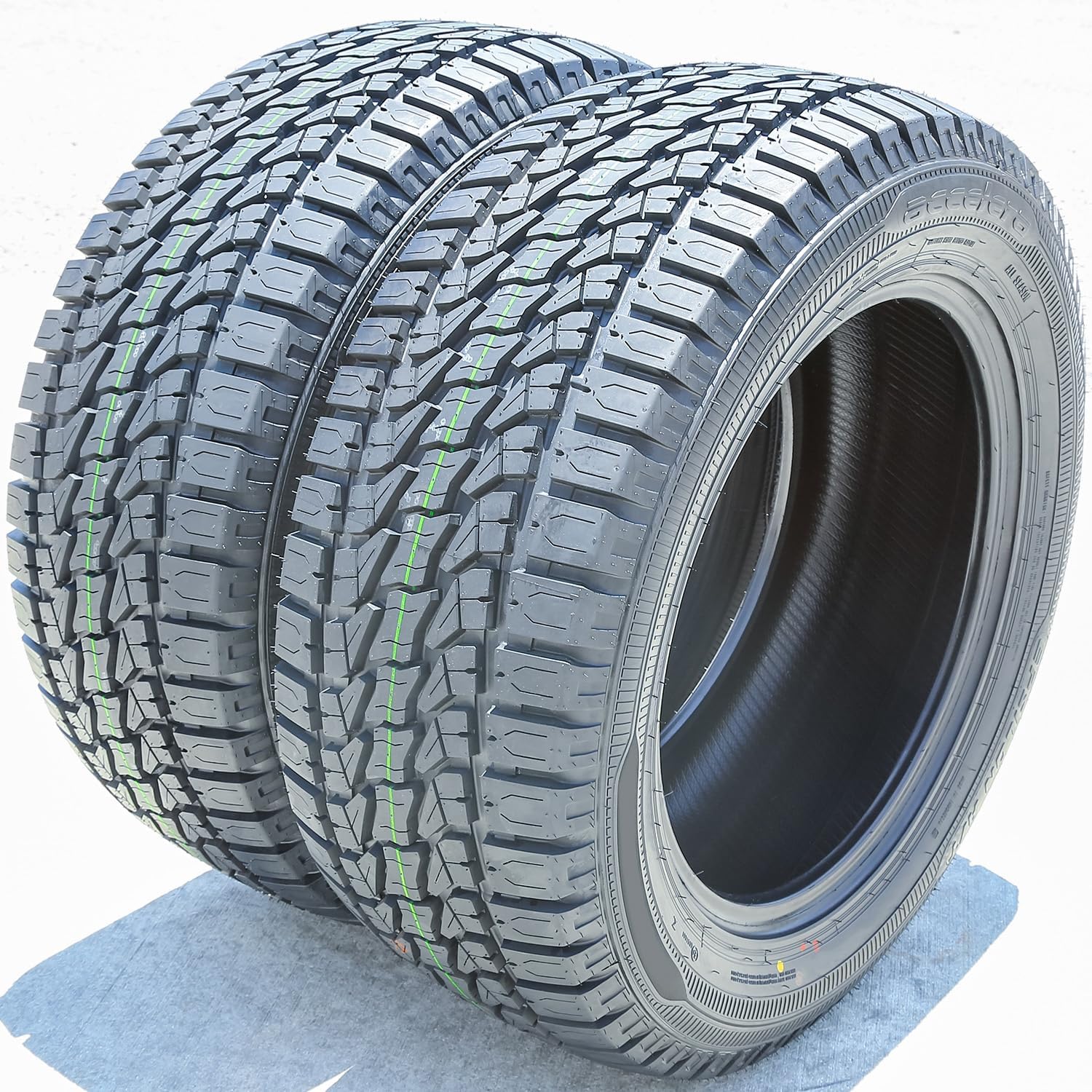 Set of 2 (TWO) Accelera Epsilon AT A/T Truck/SUV All-Terrain Off-Road Radial Tires-245/75R16 245/75/16 245/75-16 111S Load Range SL 4-Ply BSW Black Side Wall UTQG 600AA