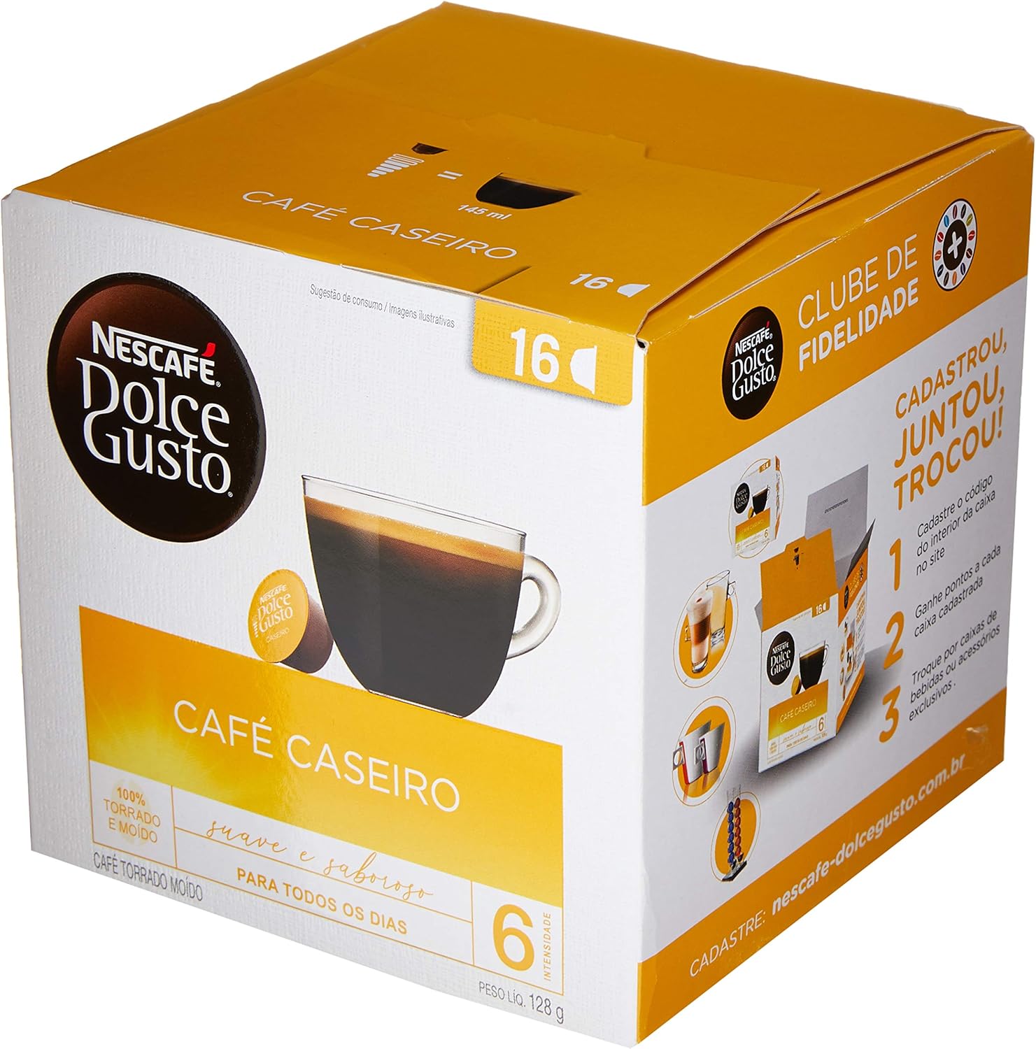 Nescafé, Dolce Gusto, Café Caseiro, 16 cápsulas