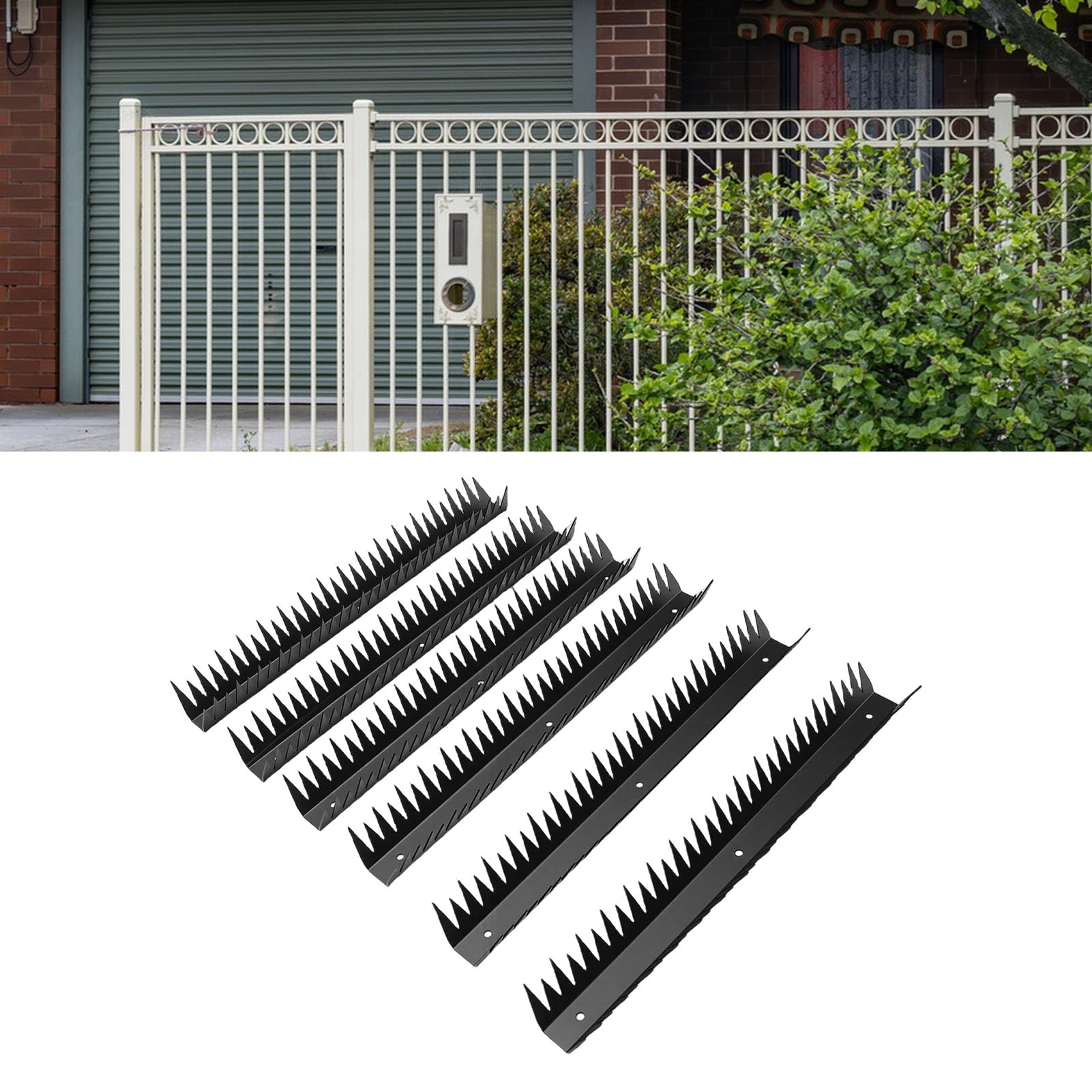 Punte di sicurezza Anti-salita in Acciaio al Carbonio, 6 Pezzi per la Protezione delle Pareti Esterne del Giardino della Casa