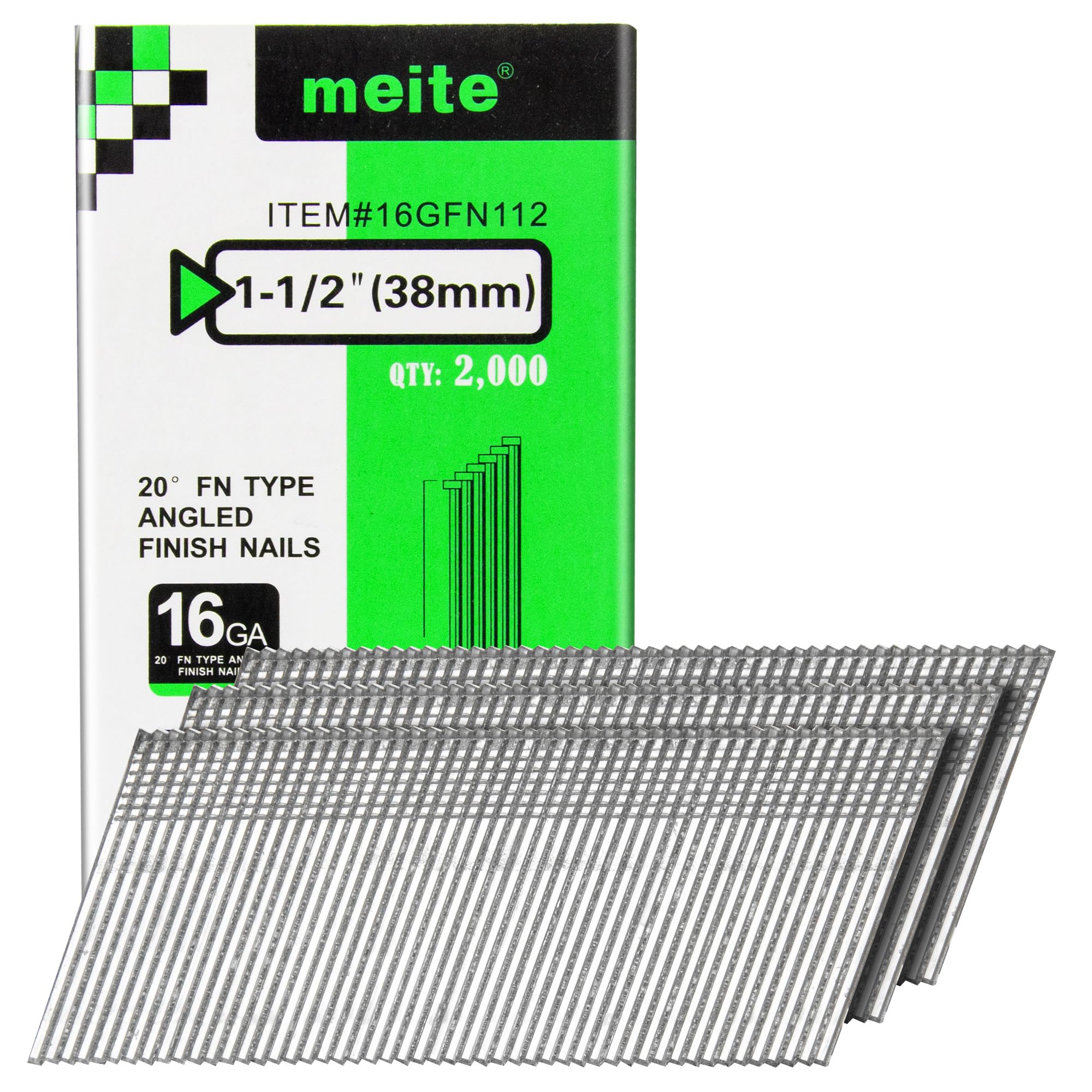 Meite 2000 Finish Nails - 16 Gauge Set -8 Meite 2000 Finish Nails - 16 Gauge Set -8