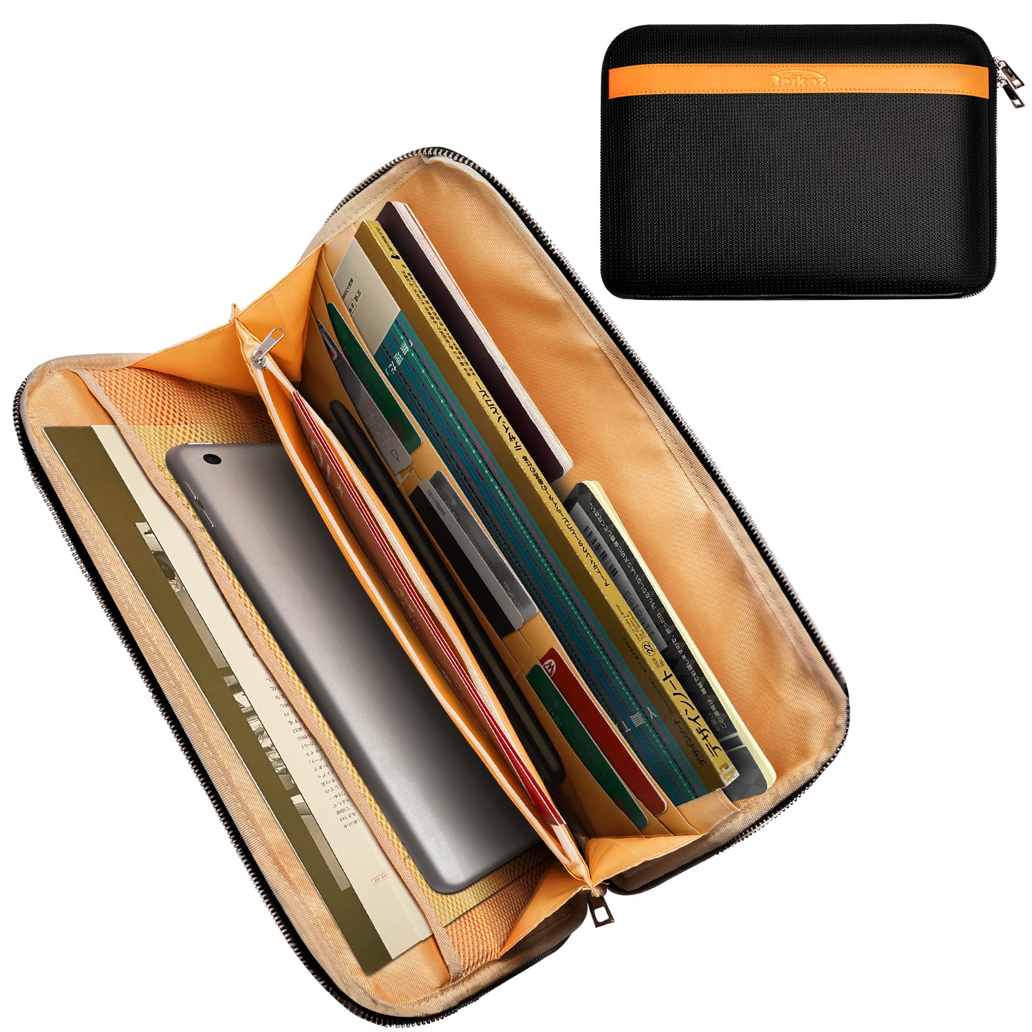 Borsa Ignifuga E Impermeabile 6400°F – 12 Strati, Con Serratura A Combinazione, 36x26 Cm, Per Documenti E Contanti