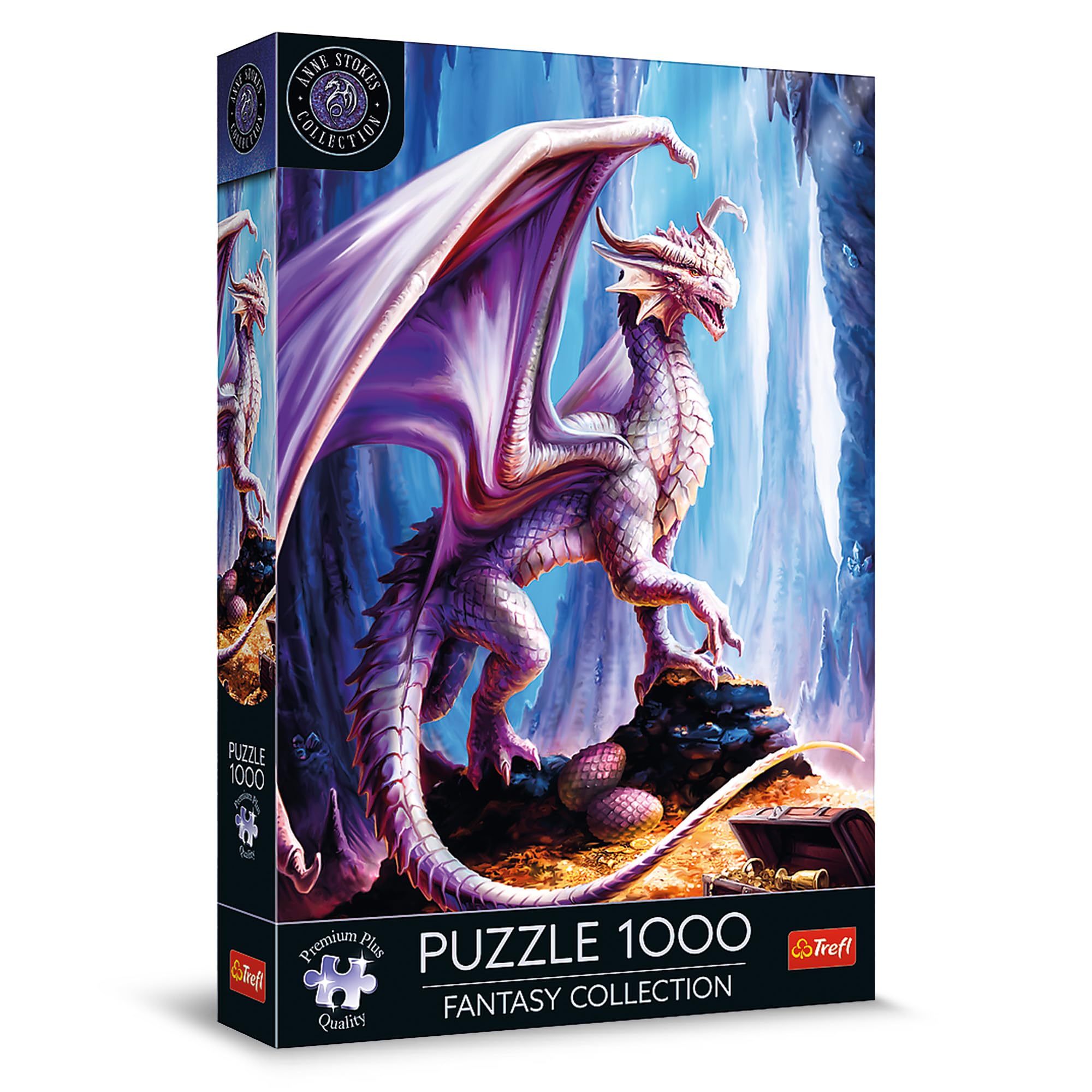 Trefl Premium Plus Quality - Puzzle Fantasy Collection: Schatzbewacher - 1000 Elemente, Serie von Bildern aus der Fantasy-Welt, Anne Stokes, für Erwachsene und Kinder ab 12 Jahren