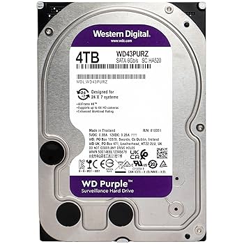 3.5インチHDD 4TB　録画対応AVコマンド ウェスタンデジタルPurple Amazon | Western Digital ウエスタンデジタル WD Purple 内蔵