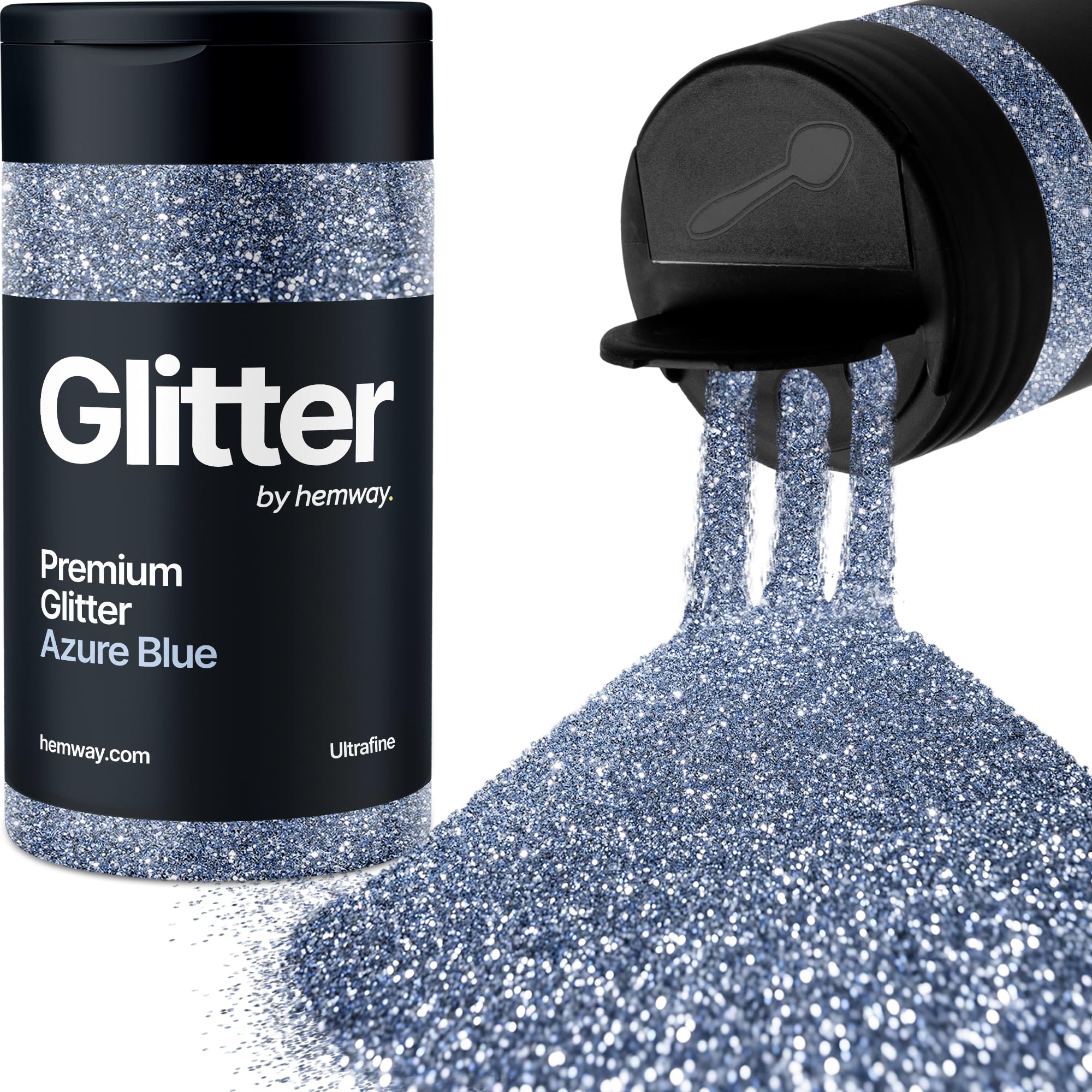 Glitter Hemway Nero Olografico - Polvere Metallica Per Resina, Trucco E Nail Art