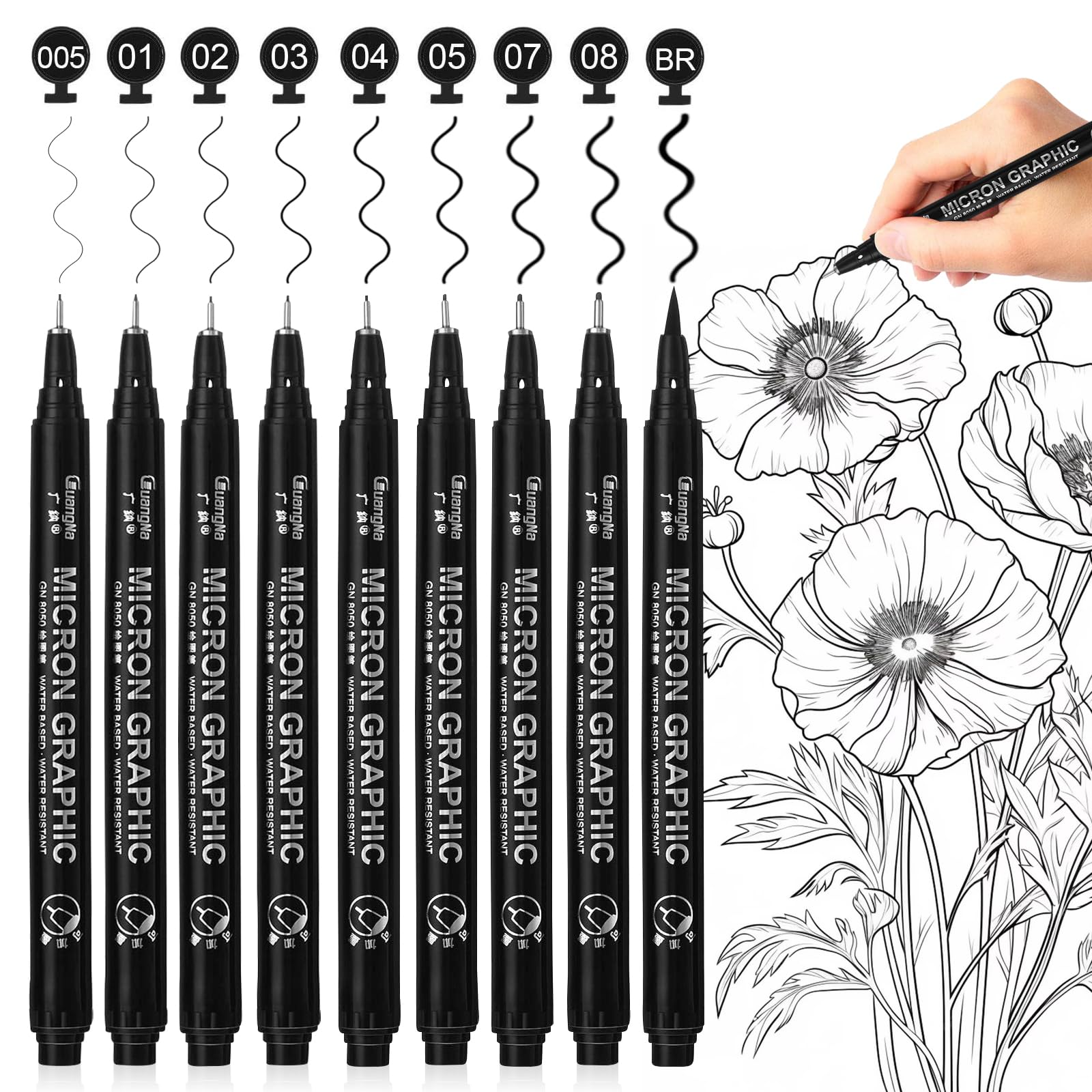Stylos feutre Pointe Fine