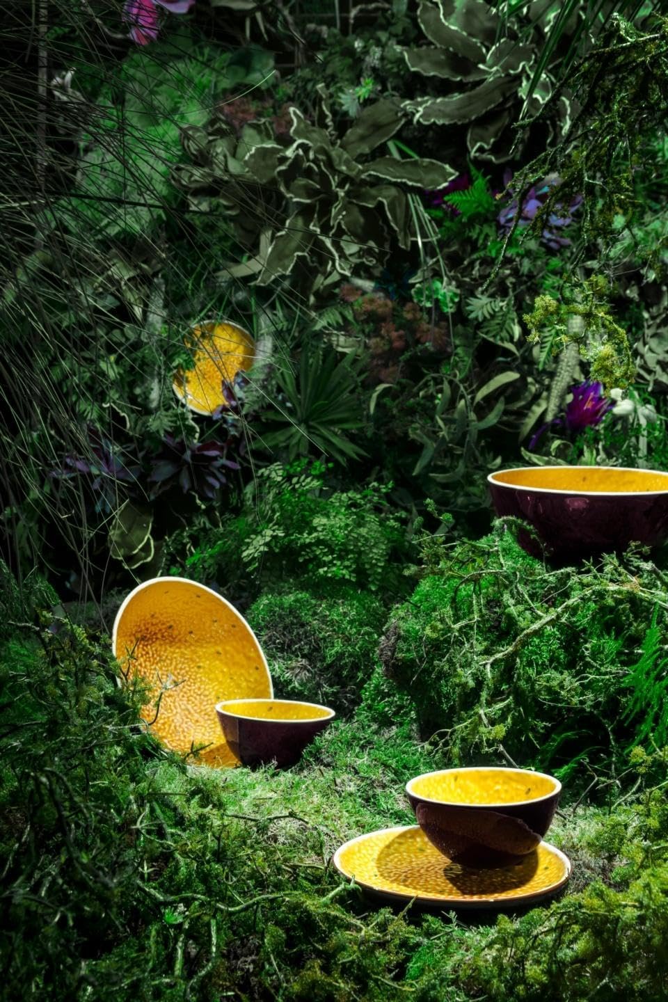 Vista Alegre Bordallo Pinheiro Tropical Fruits Set of 4 Dessert Plates Passion Fruit