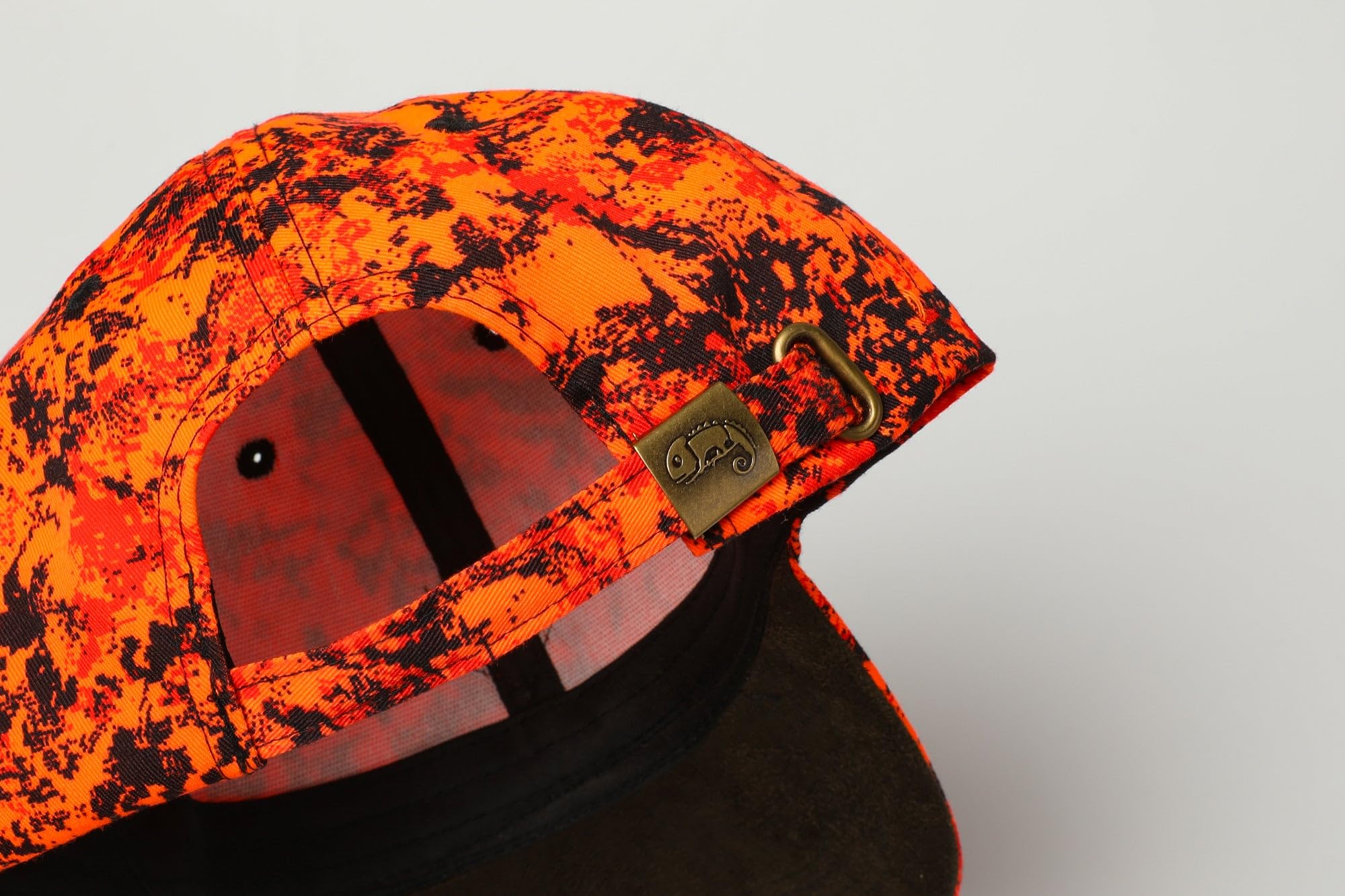 Cappellino da caccia mimetico arancione
