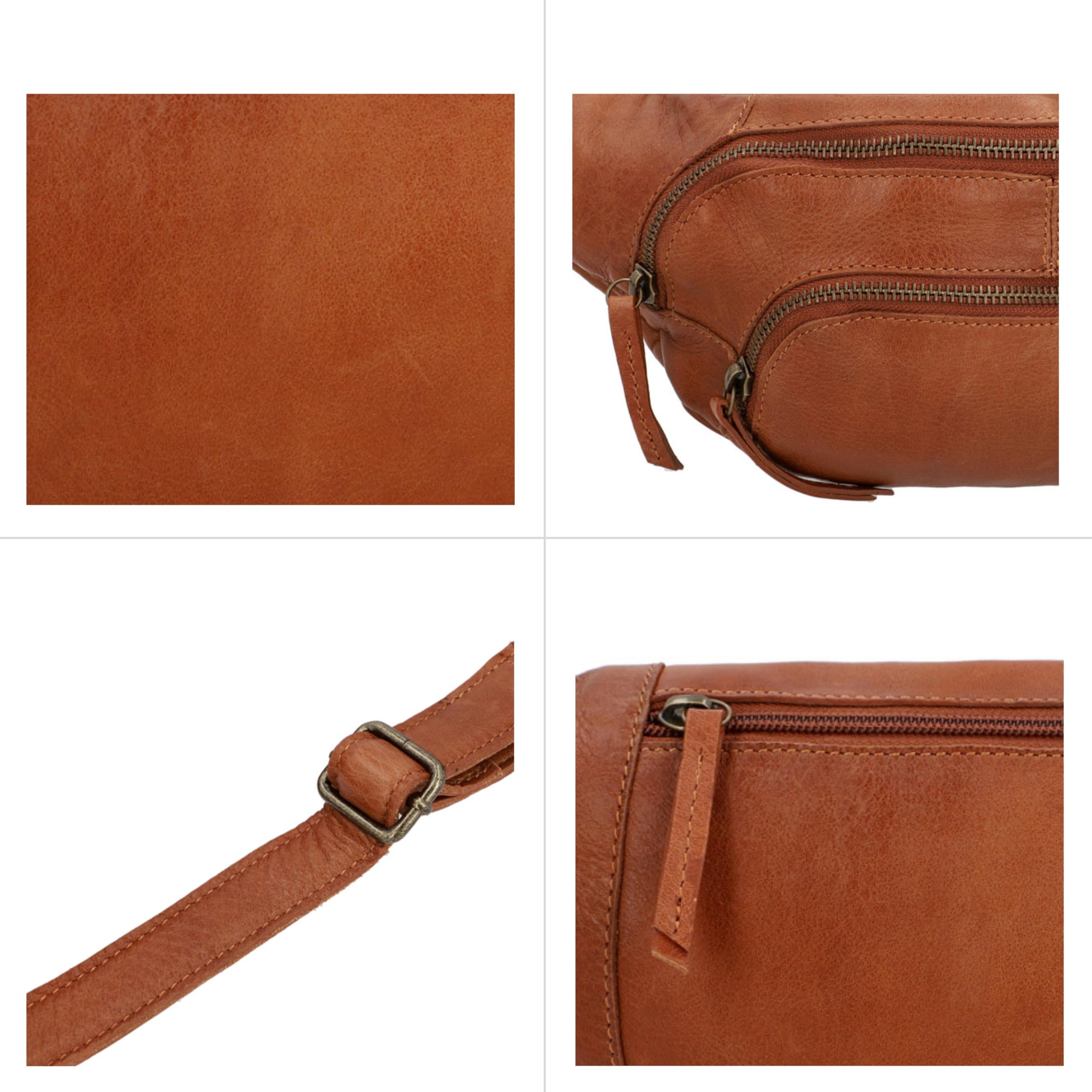 Gusti Marsupio in pelle, stile vintage, in pelle, marrone, taglia unica, Stile retr