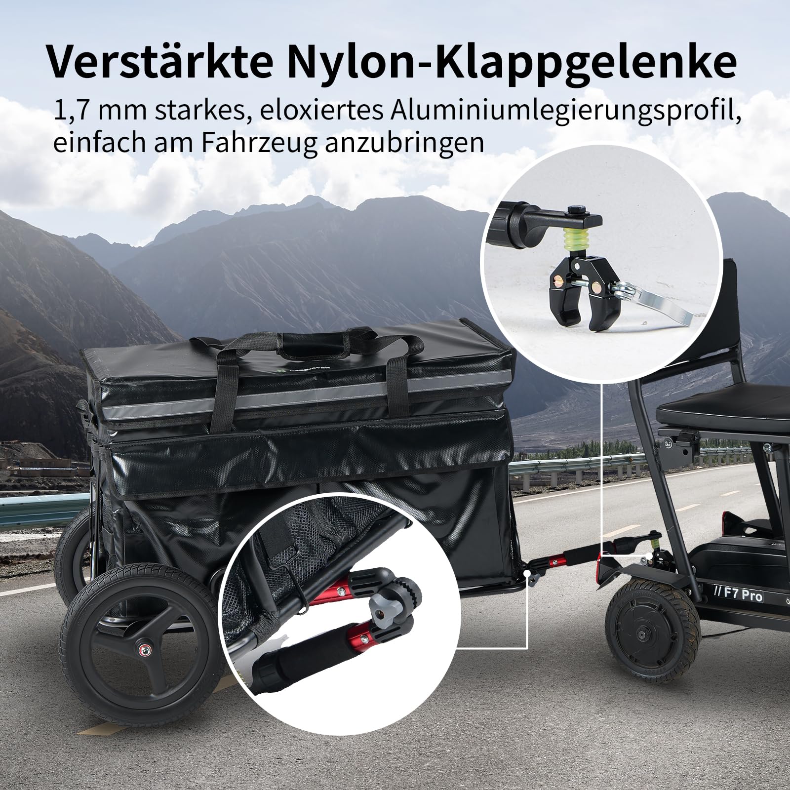 Bollerwagen für E-Scooter Anhänger
