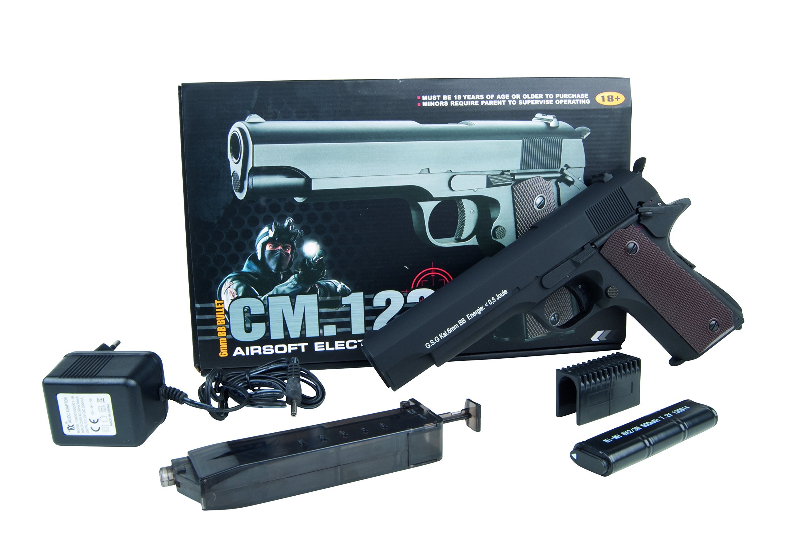 Softair Pistole GSG1911 aus Vollmetall, Kal. 6mm BB, AEP-System <0.5 Joule, 203653