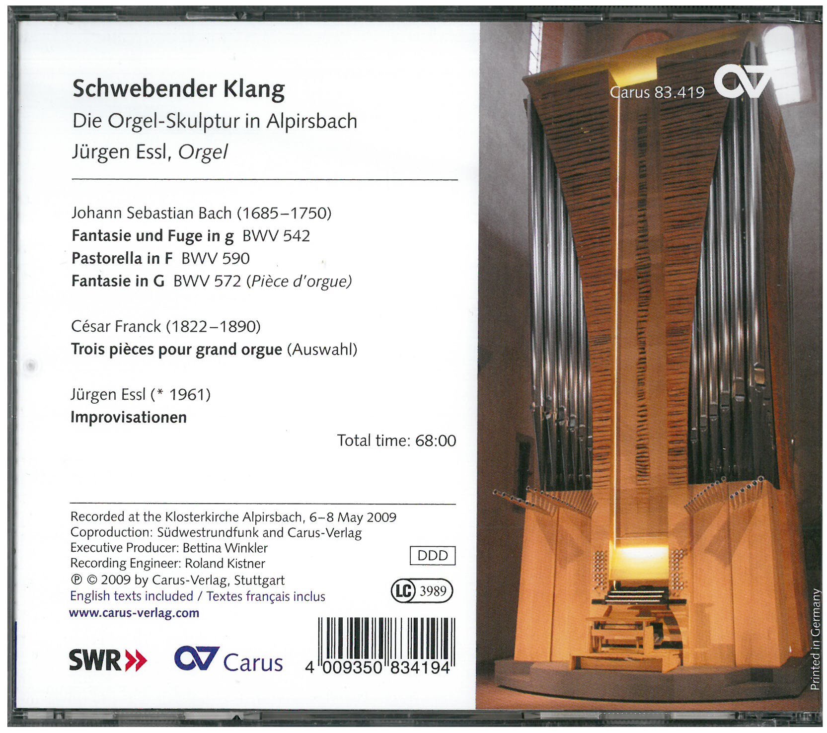 Schweben Der Klang Die Orgel S