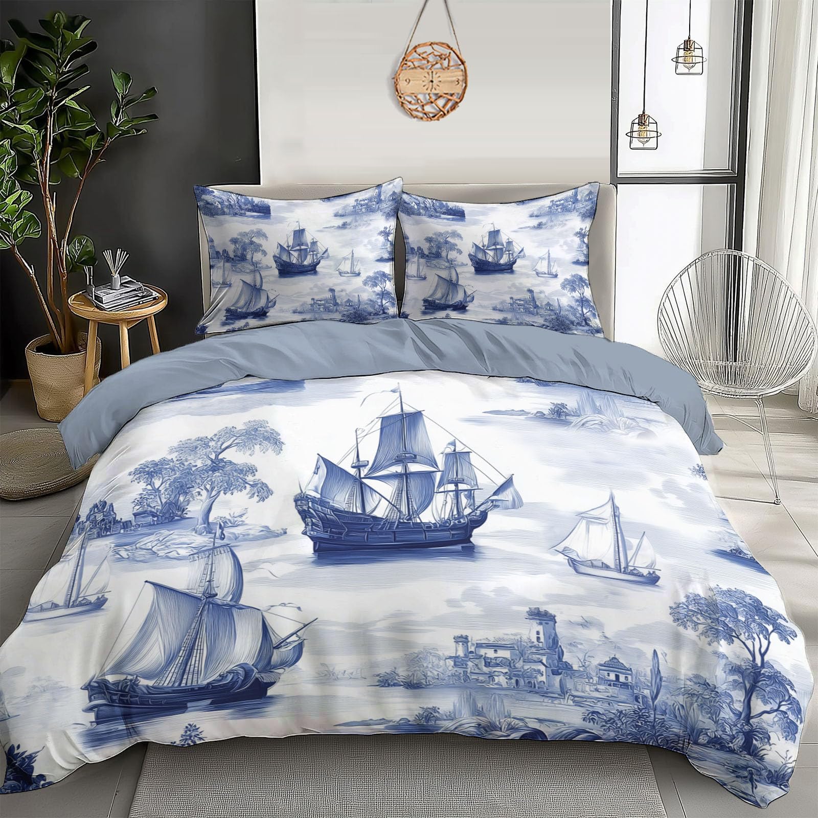 Housse de couette 240x260 zippée pour changer votre lit sans effort