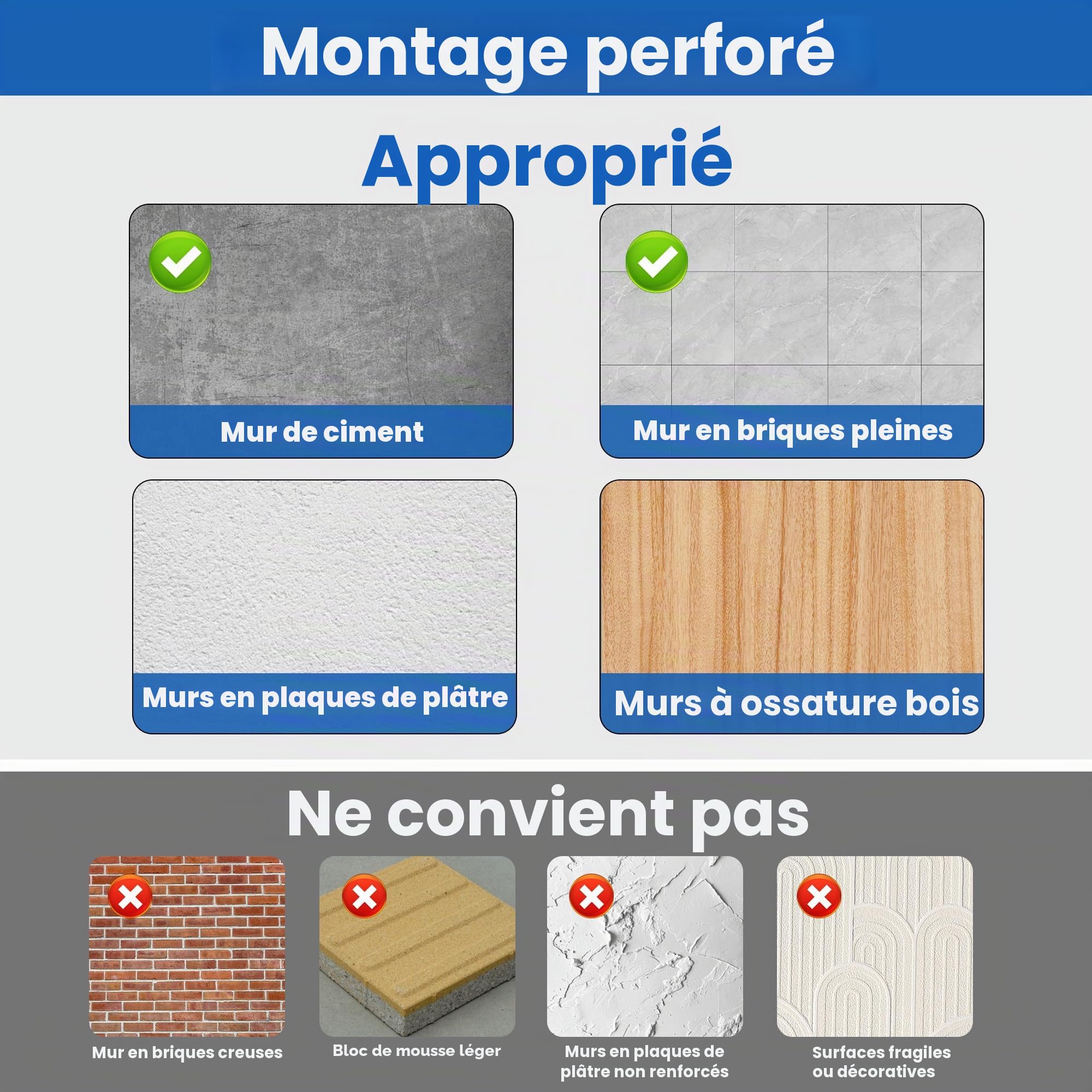 Mooche Porte Serviette Salle de Bain, Longueur 70 CM, Barre Serviette Salle de Bain en SUS304 Acier Inoxydable, Porte Serviette Murale à Cuisine ou Douche, Noir