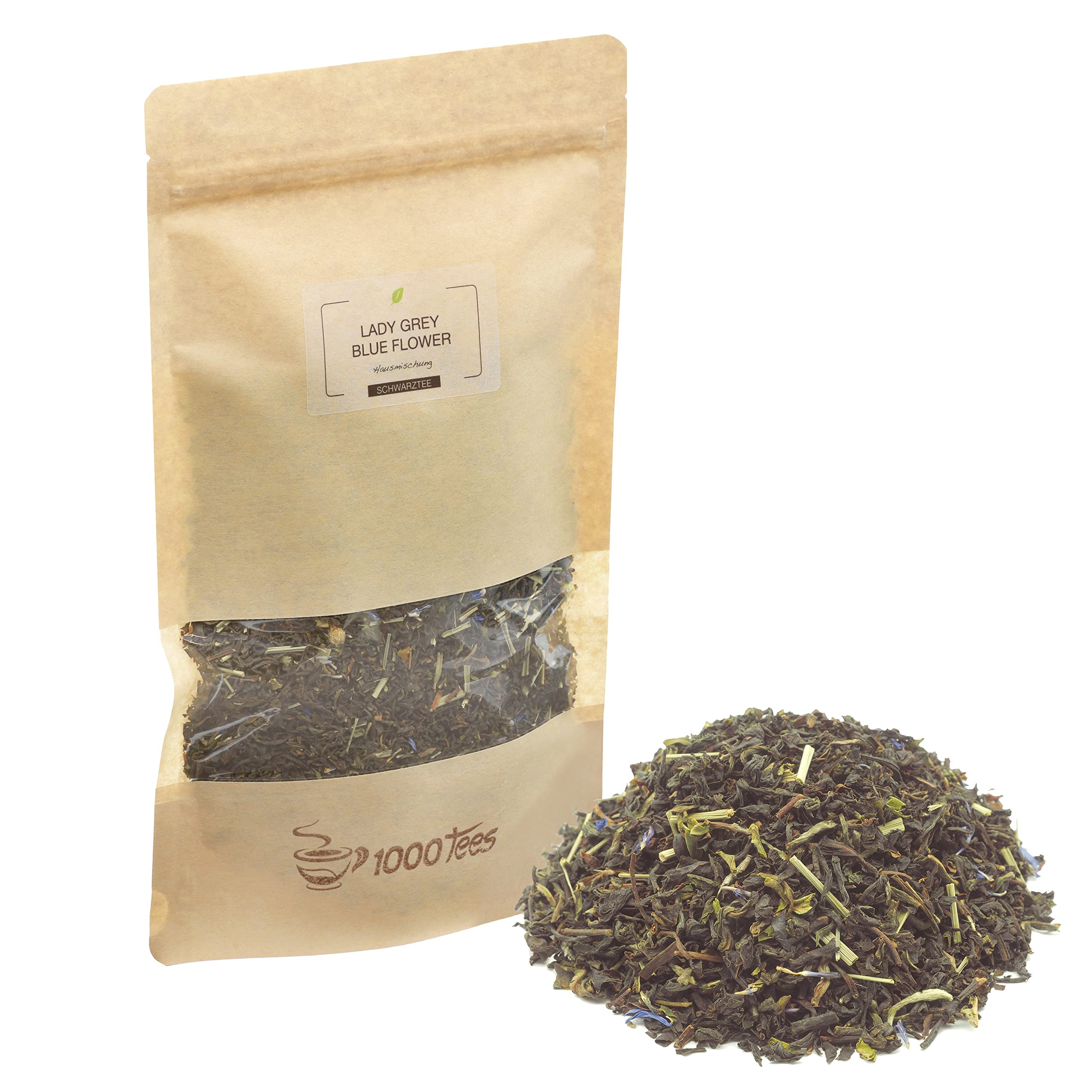 Schwarztee Lady Grey-Blue Flower, mild, beeren-fruchtig, bergamottig, frisch abgefüllt