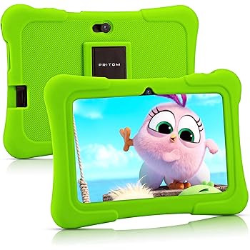 Amazon.com: Pritom 7 pulgadas Kids Tablet | Quad Core Android,1GB RAM+16GB ROM | WiFi,Bluetooth,Cámara dual | Educación,Juegos,Control parental,Software para niños preinstalado con niños Tablet Case (Verde): Computers \u0026 Accessories