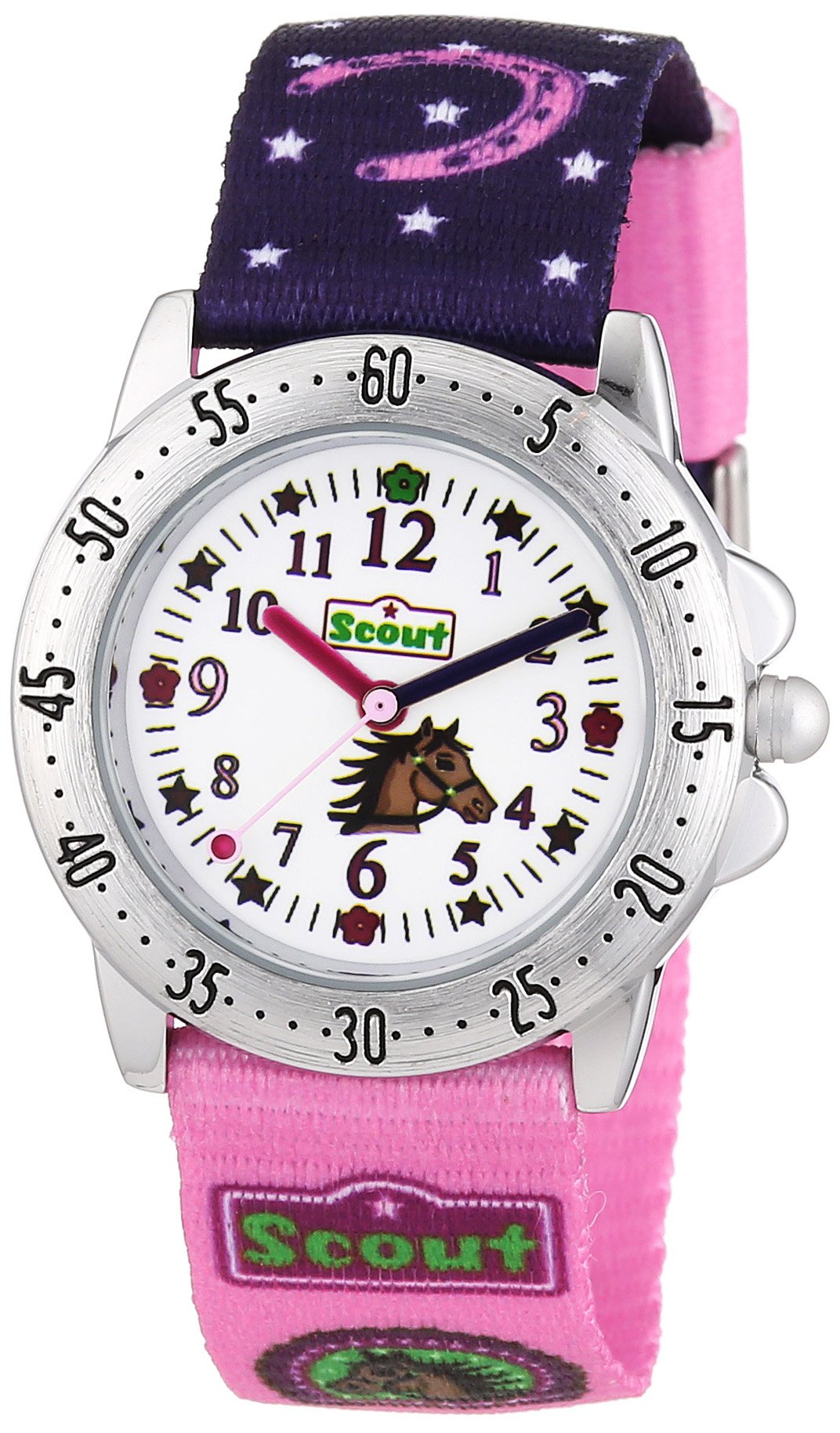 Scout Mädchen-Armbanduhr Analog Quarz Textil 280378065
