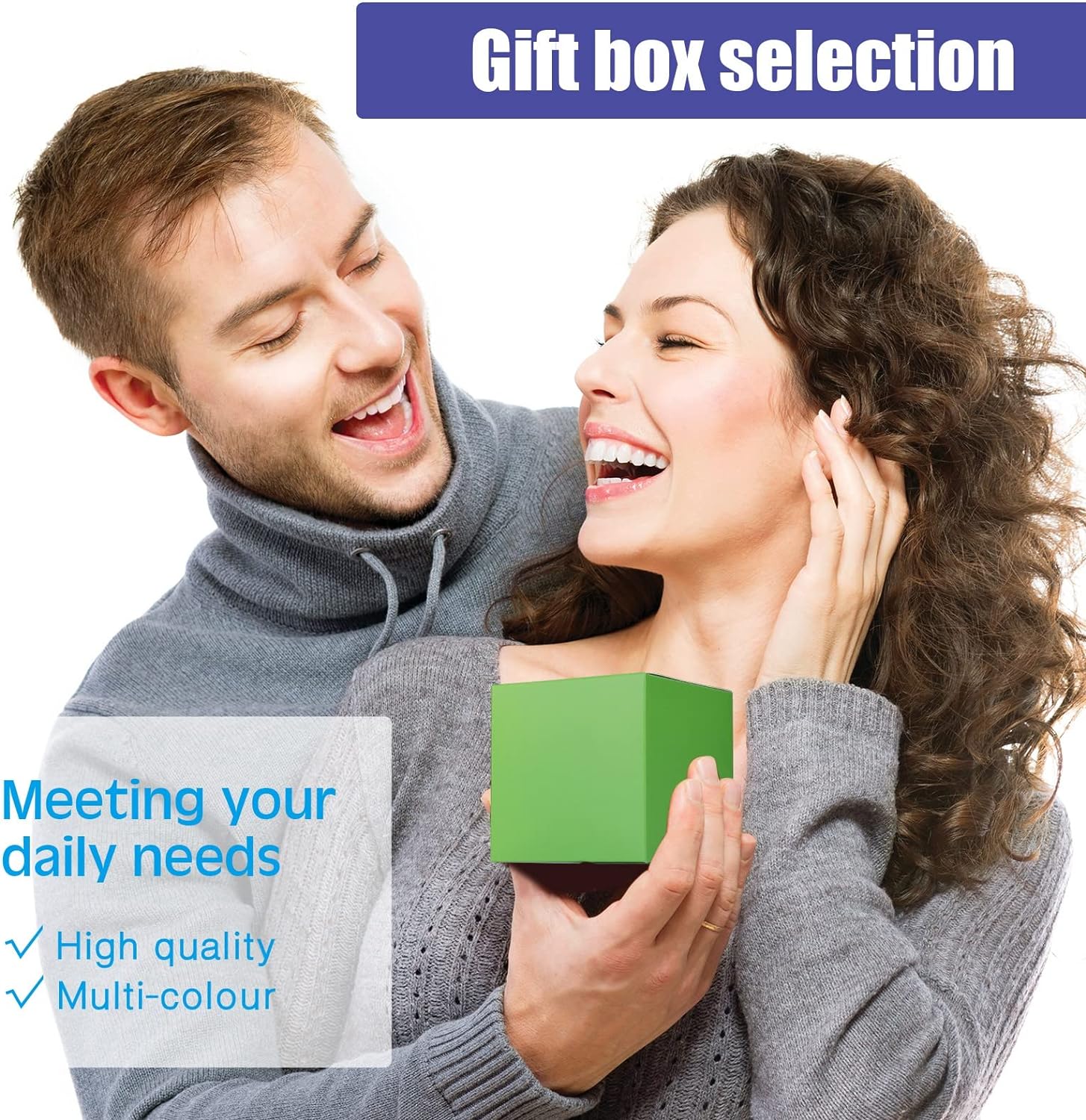 Zhehao 48 Pack Small Gift Boxes Bulk 4 x 4 x 4 Inch Colorful Kraft Paper Cube Boxes Holiday Easy Assemble Cardboard Container with Lids for Crafting Cupcake Wedding Presents Birthday, Assorted Color