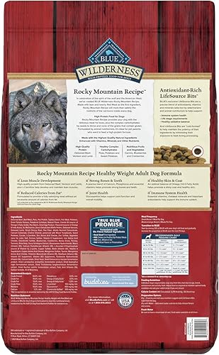 Miniatura 3 de Blue Buffalo Wilderness Rocky Mountain Recipe - Alimento seco para perros con alto contenido de proteínas natural y saludable para adultos carne roja
