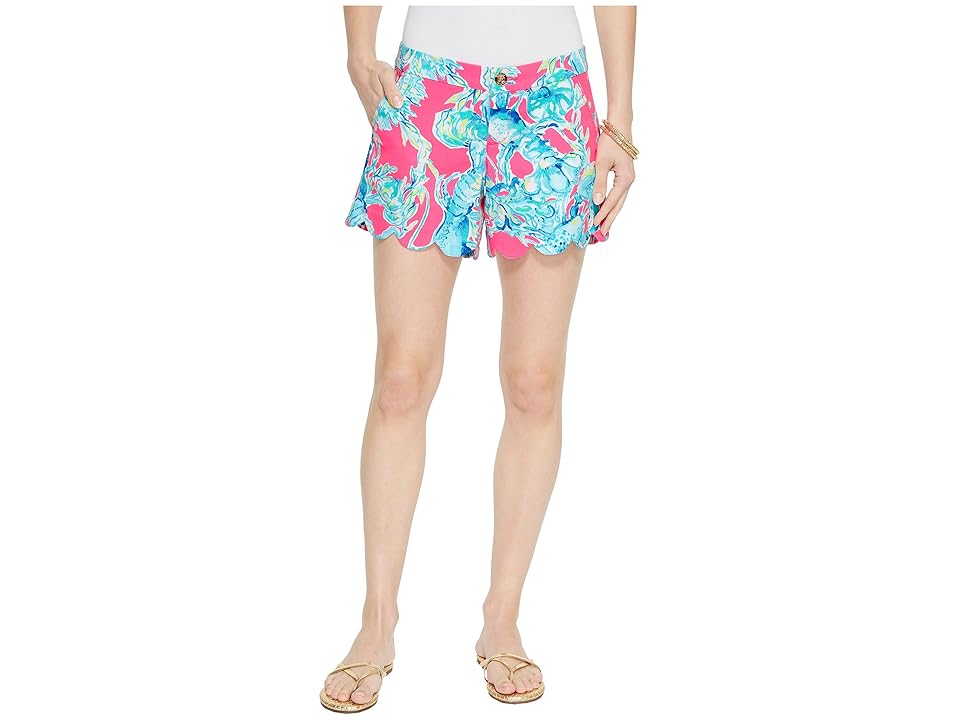 

Lilly Pulitzer Buttercup Stretch Twill Shorts (Raz Berry Lobsters in Love) Women's Shorts