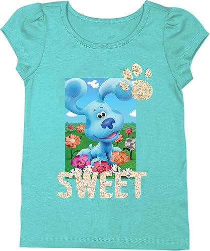 Nickelodeon Blue's Clues & You Sweet - Camiseta de manga corta para niña, color azul, Josh, magenta