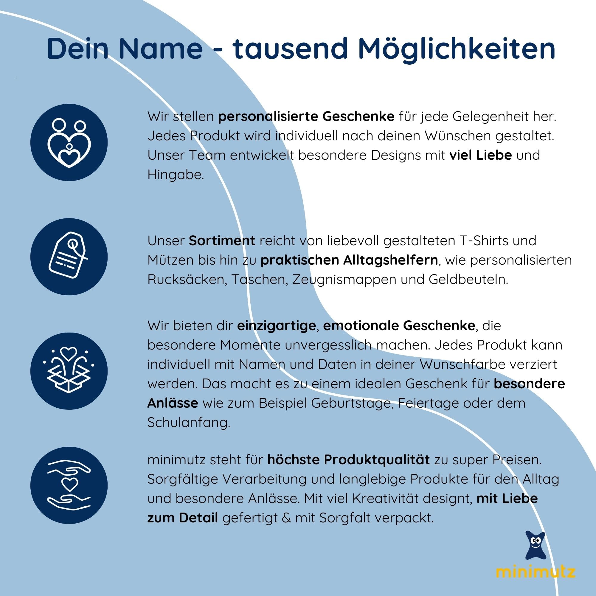 Zeugnismappe Kinder mit Namen personalisiert | Dokumentenmappe Buchstabe Initiale für Mädchen Jungen | Zeugnisordner Leinen zum Einsortieren von Urkunden (Navy)