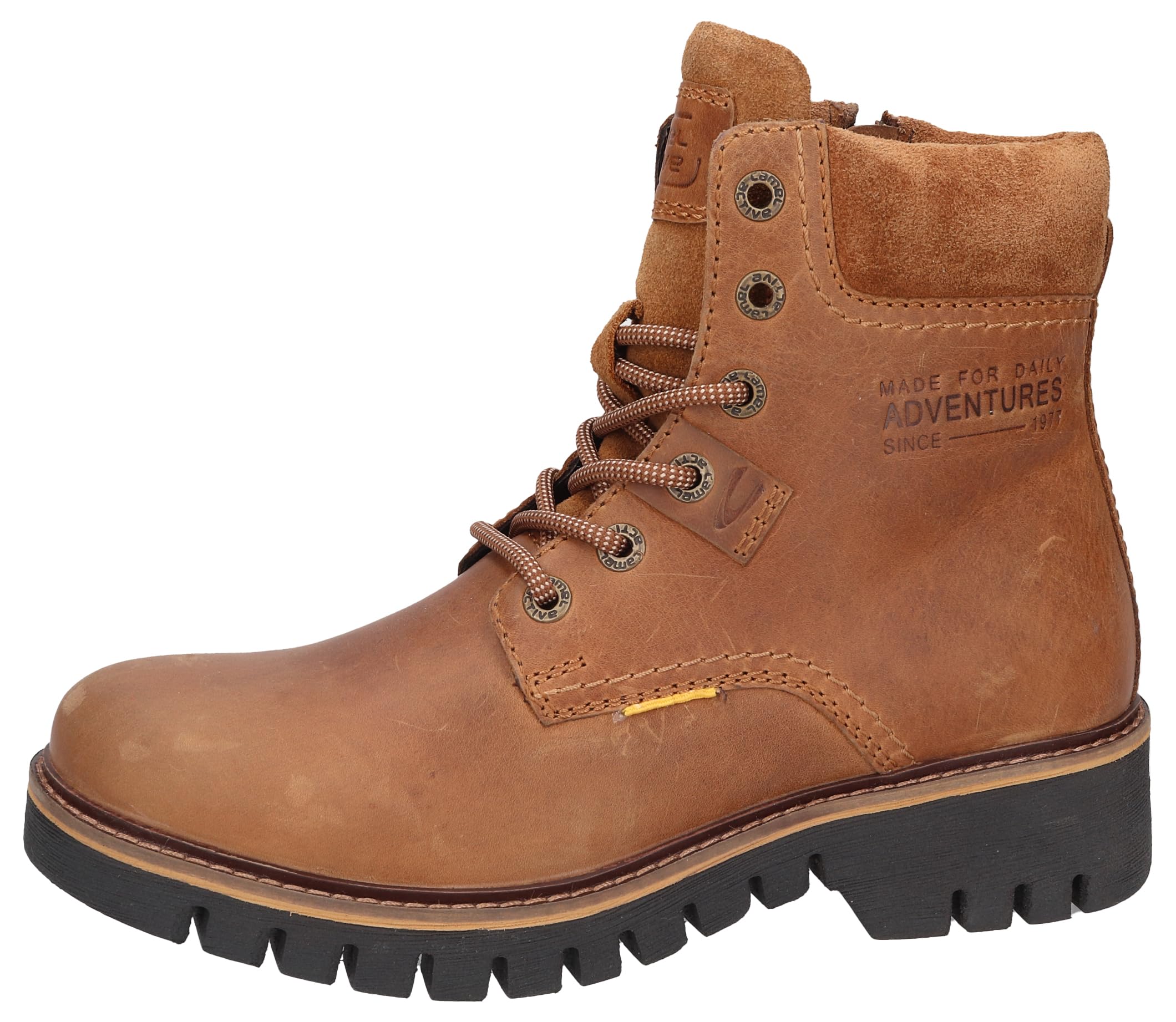 camel active Damen Schnürstiefel mit Profilsohle