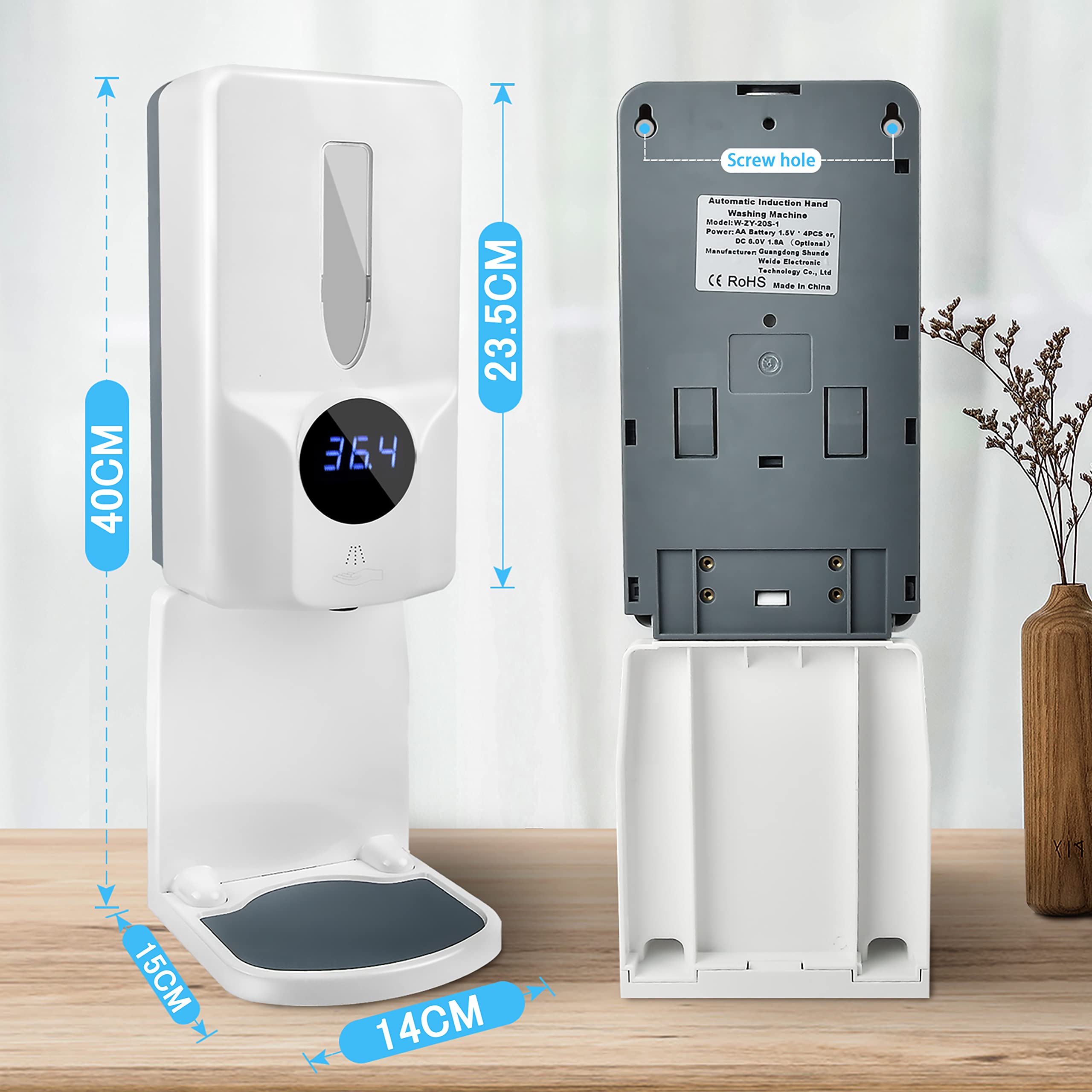 アルコールディスペンサー 自動 1000ml大容量 電池式 家庭用 説明書付き Amazon｜アルコールディスペンサー 自動 電池式 1L大容量 残量確認可能