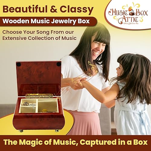 Miniatura 2 de Simple pero hermosa y elegante caja de música de 23 notas Hi Gloss - Vals carrusel (Swiss 22 Note)