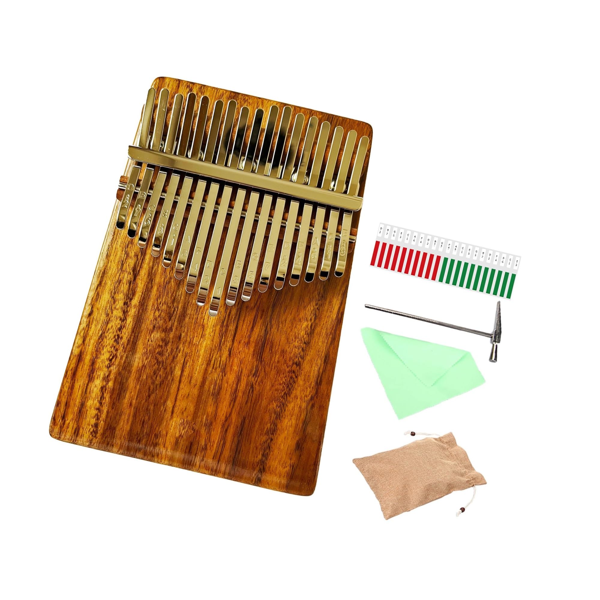 Instrumento Musical Profesional Para Adultos Y Principiantes 21 O 17 Teclas Nogal Kalimba Palisandro Instrumentos Musicales Kalimba(Walnut17 keys)