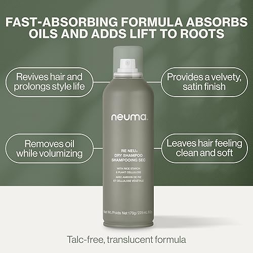 Miniatura 7 de NEUMA Re Neu - Champú seco de 6 onzas líquidas, sin talco, champú seco voluminizador de rápida absorción, aroma a coco Kalette