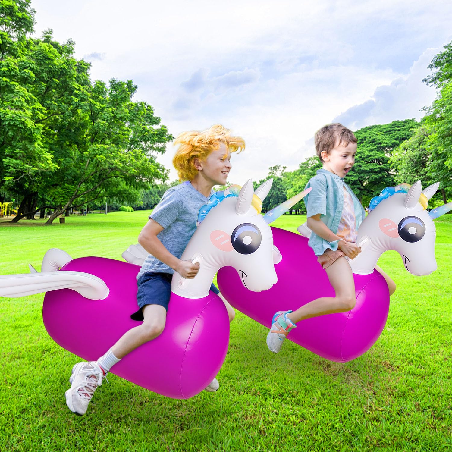 ZHUYNXIR Jouets Hopper un-icornToys pour enfants, pare-chocs d'animaux sautants, jouet de saut préféré des enfants. Parfait pour un anniversaire, jouet rebondissant pour enfants, supporte jusqu'à 100