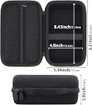 Label Printer Case Compatible with DYMO Label Maker LabelManager 160/280/420P Portable Label Maker(Black Case)