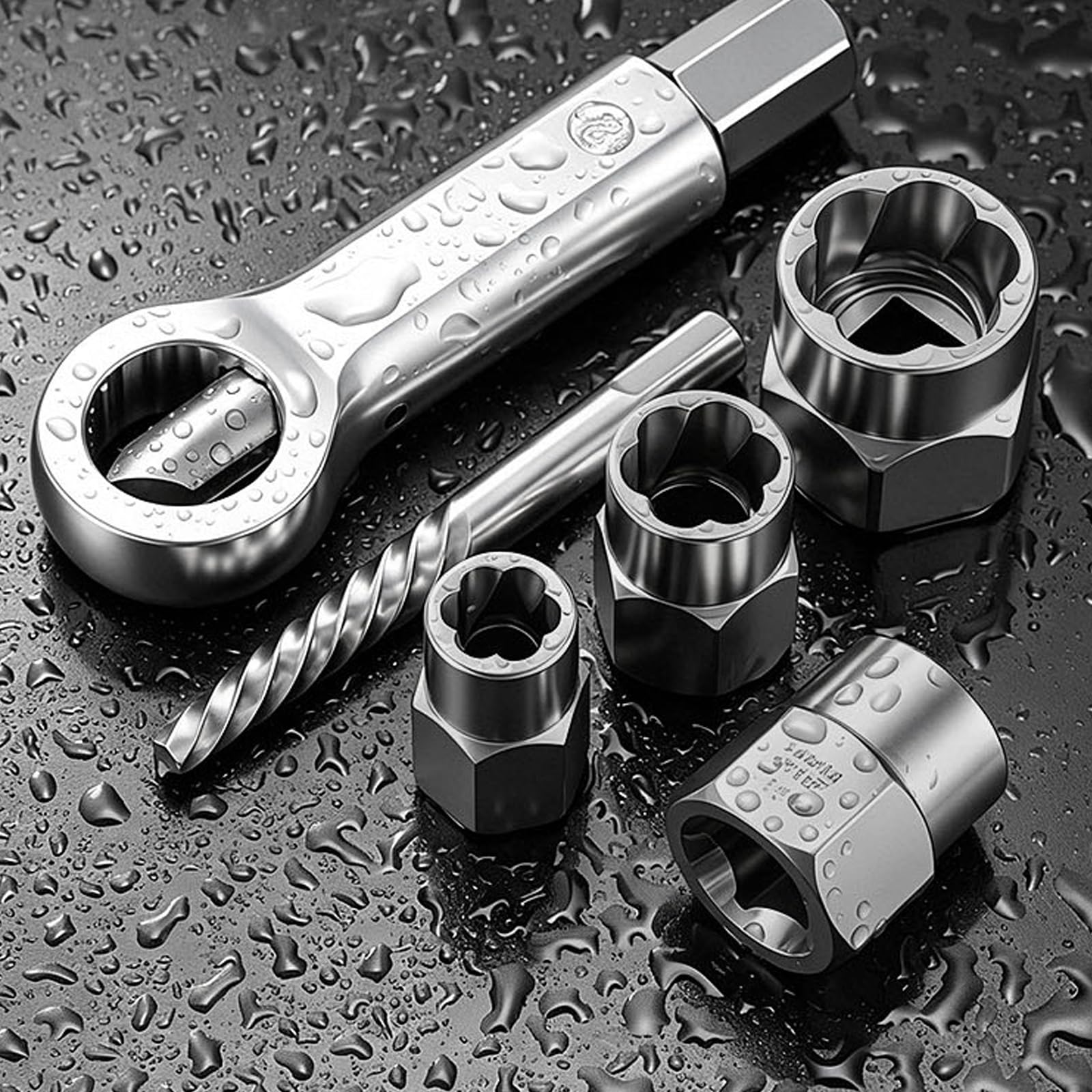 Juego de extractores de tornillos genéricos rotos con diseño hexagonal herramienta de extracción manual para un agarre seguro y operaciones eficientes herramienta de extracción de tuercas
