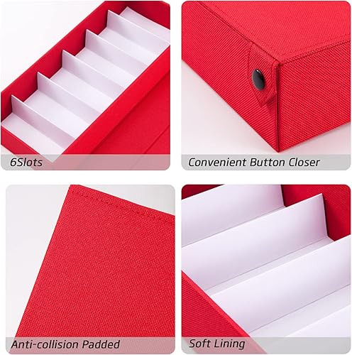 Miniatura 4 de TRIUMPH VISION Organizador de lentes de sol, soporte para lentes de almacenamiento, estuche para lentes múltiples, caja para gafas con tapa