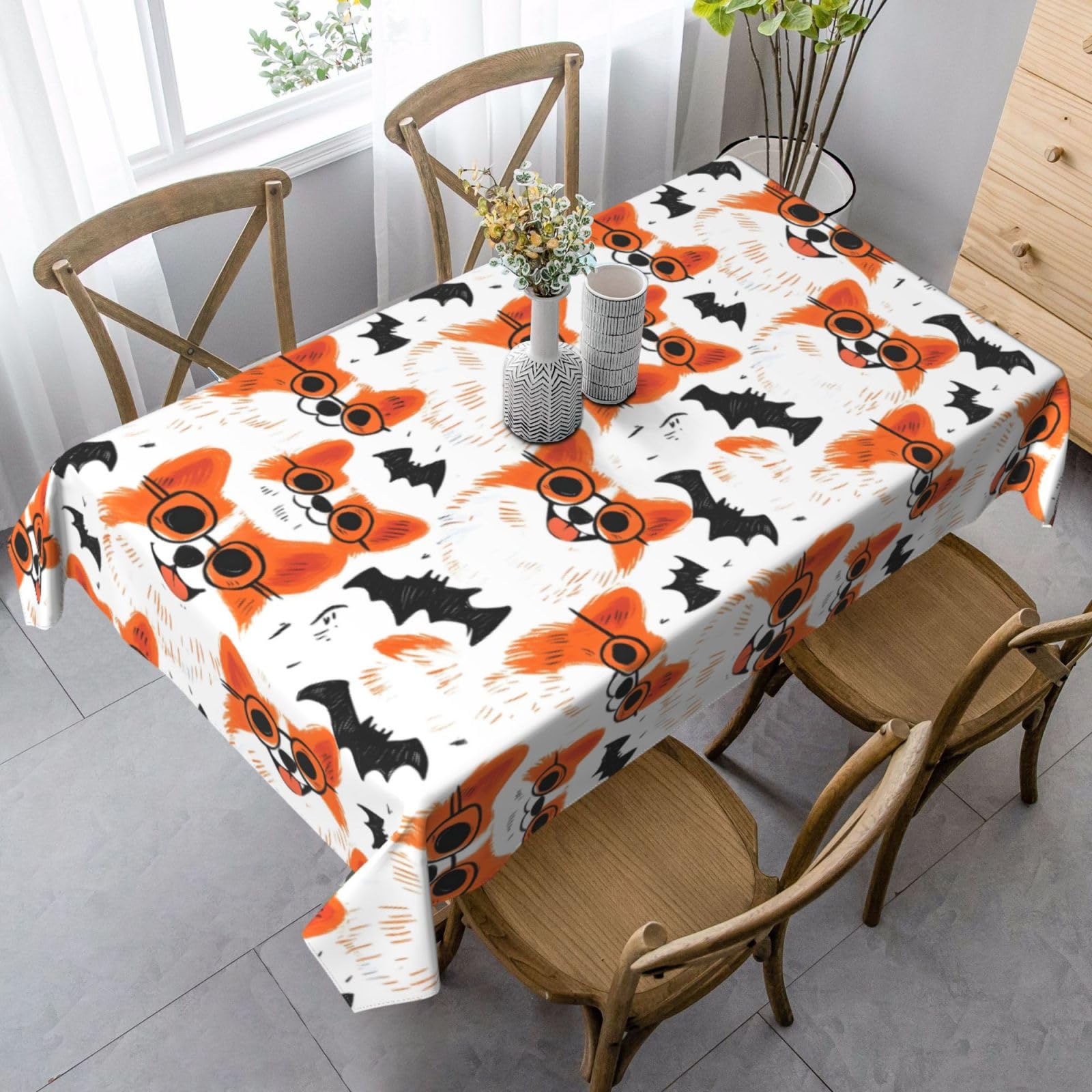 Nappe de table lavable pour pique-niques et salle à manger 137x183cm