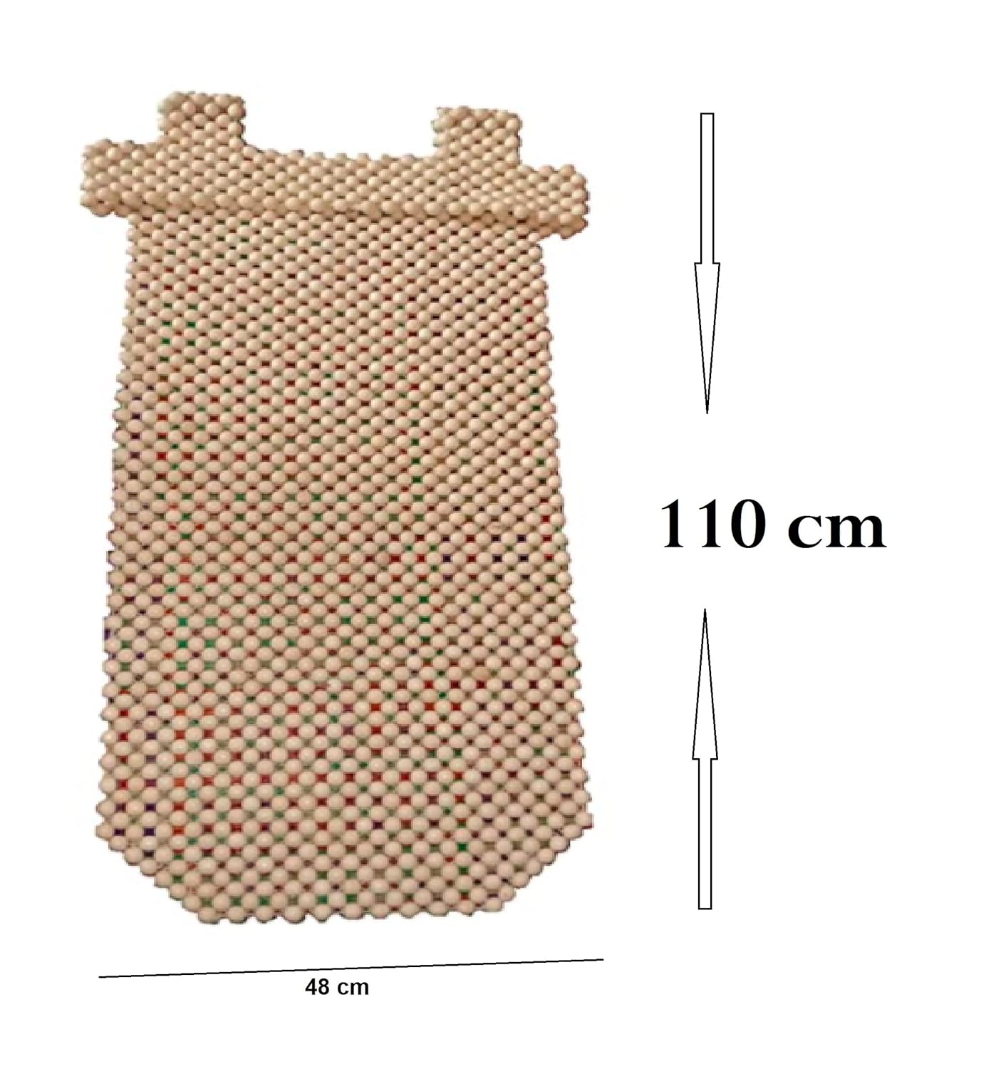 Q1 Beads Wood Beaded Car Seat Cover for Long Drive & Sitting long on Chair(1 Pack,XXLBeige) Q1 Beads Wood Beaded Car Seat Cover for Long Drive & Sitting long on Chair(1 Pack,XXLBeige)