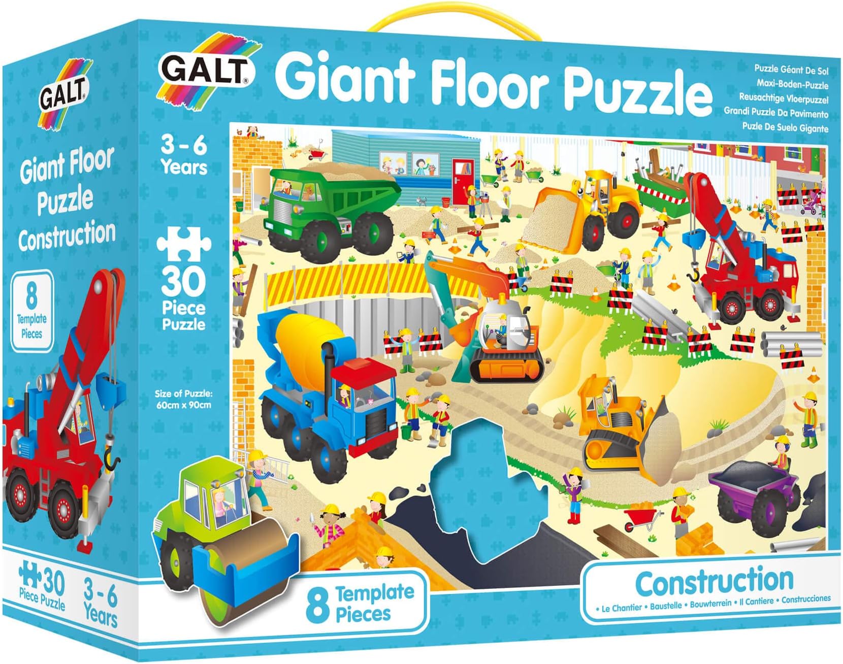 Galt Giant Floor Puzzle, Construction Theme Puzzle