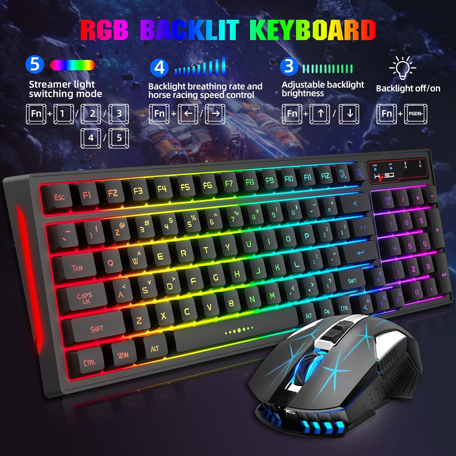 HXSJ L99 Keyboard Backlight Controls