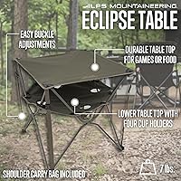 Vista 3 de ALPS Mountaineering Eclipse - Mesa de camping y juego portátil, compacta con bolsa de transporte