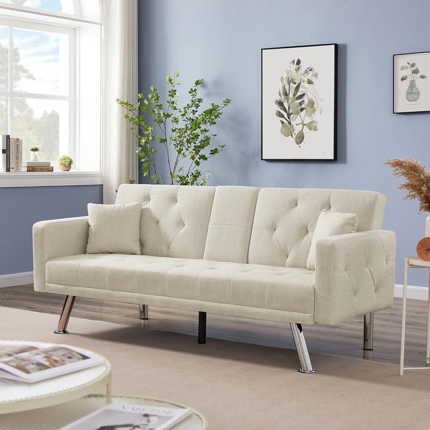 Overstock Modern 2Seater Twin Sleeper Folding Futon