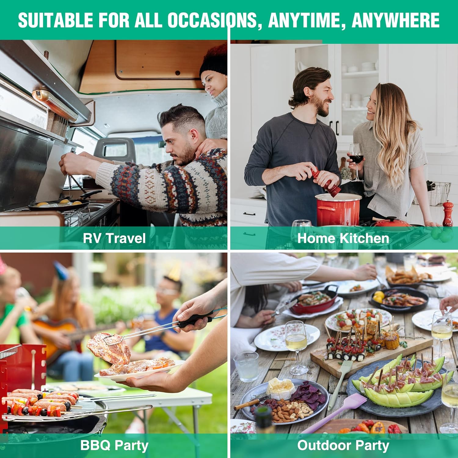 HAUSHOF Silicone Basting Pastry Brush, Heat Resistant Pastry Brush Set HAUSHOF 5.3QT Enameled Cast Iron Dutch Oven with Lid, Non-Stick Pot for Baking, Stewing, Rosting, White