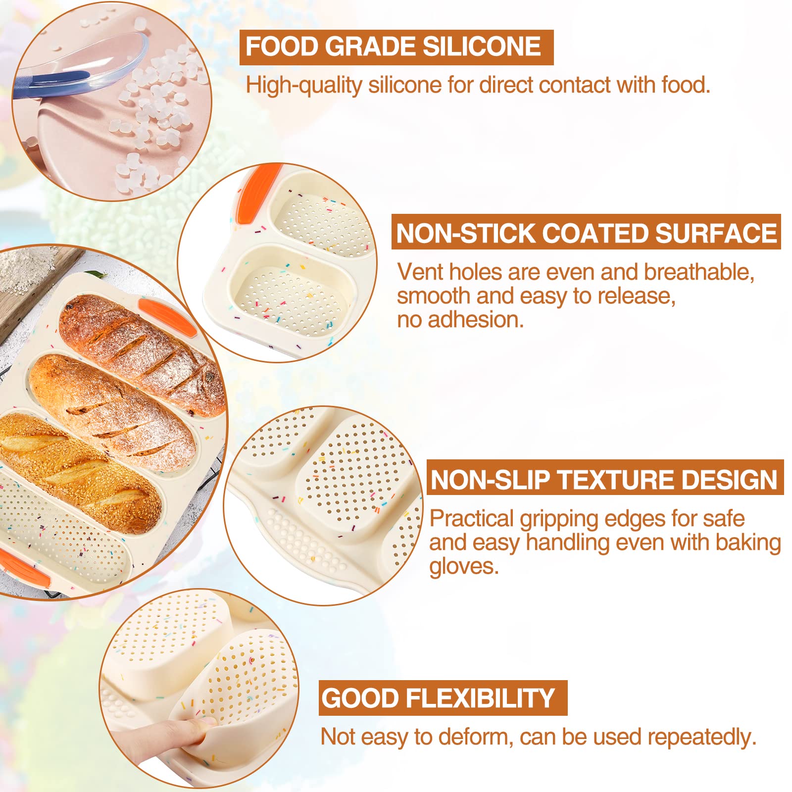 thumbnail: 2 Stuks Antiaanbak Brood- En Toastvorm Met Deksel - Perfecte Cake- En Broodvormen