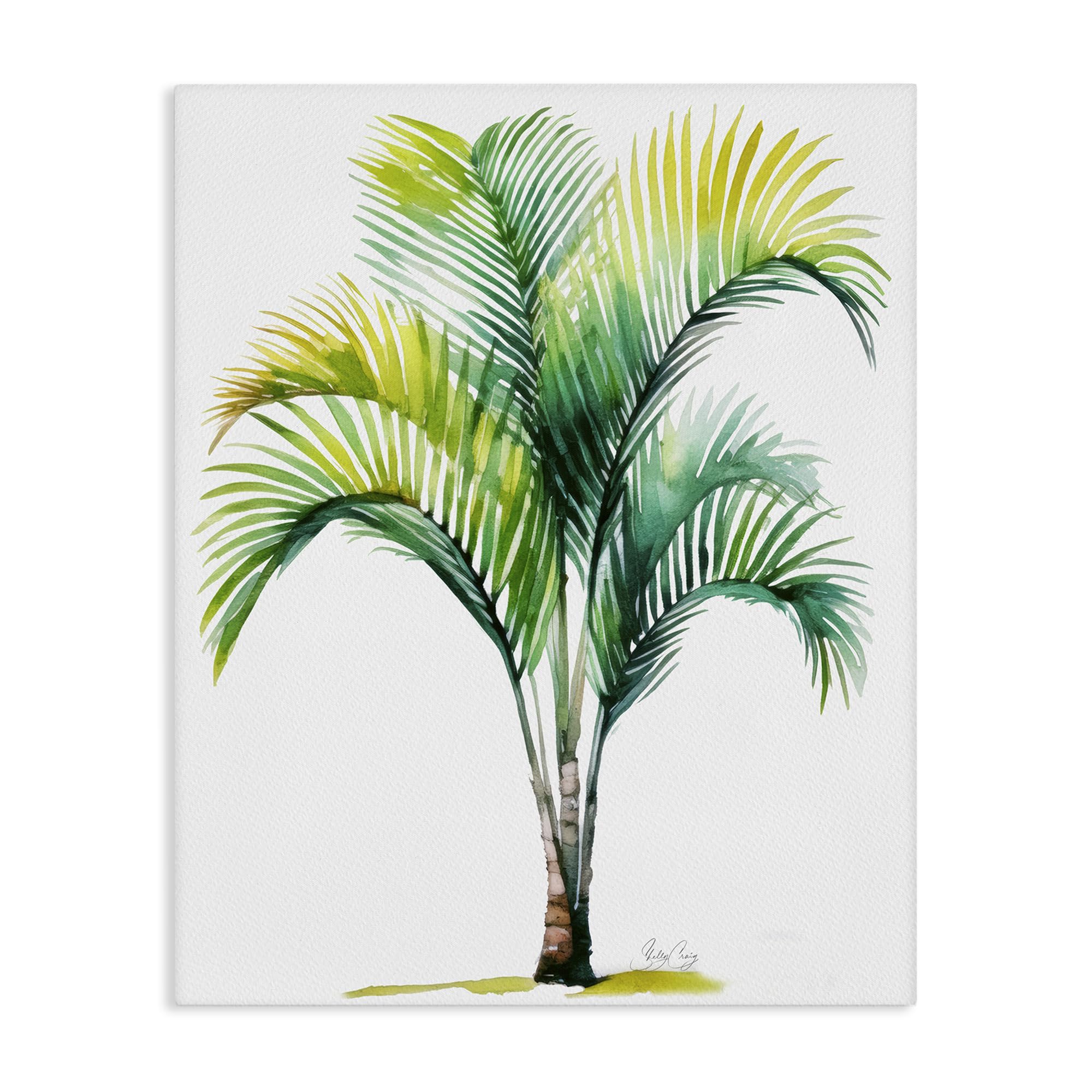 Stupell Industries Unframed 'Coastal Canopy Palm Tree'| Canvas Art