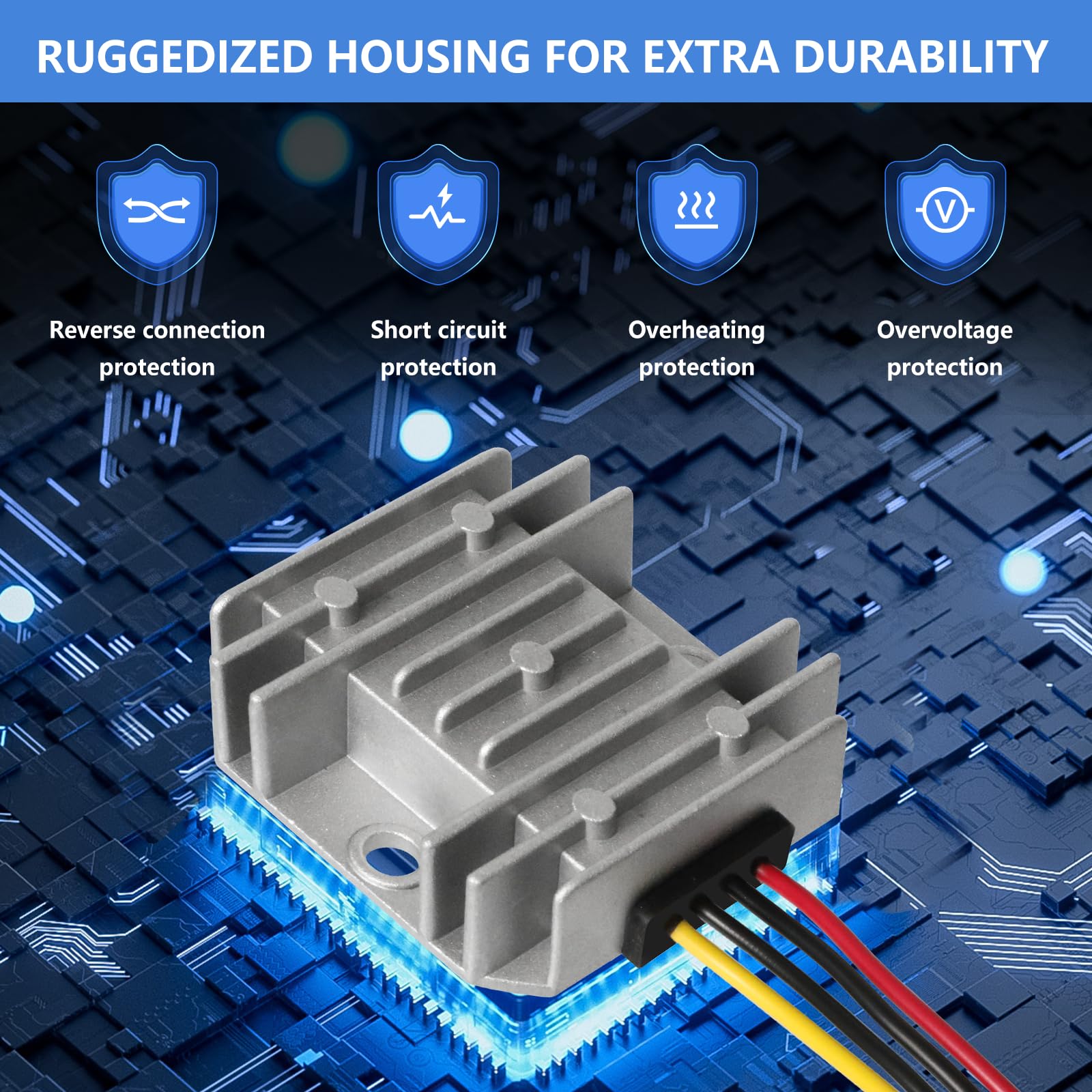 Stabilizzatore Tensione DC 12V 3A Impermeabile - Convertitore Buck/Boost 8V-40V A 12V - Foto 9