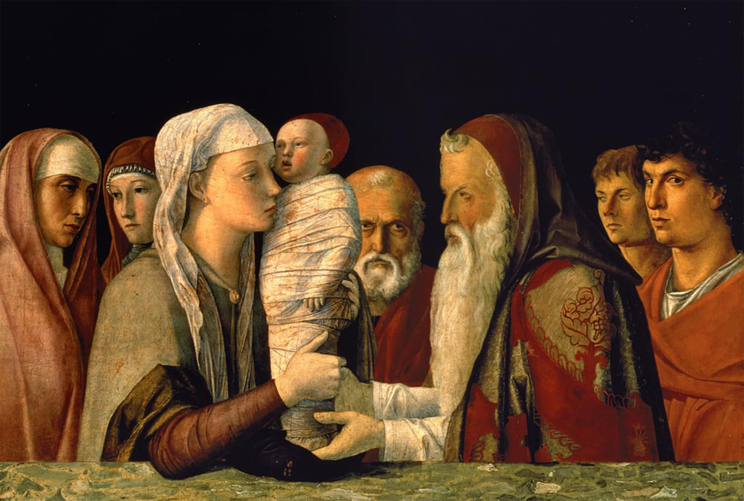 SERENDIPITP Vintage Wall Art Canvas Nordic Poster Canvas Print Picture the Presentation of Jesus in the Temple by famous artist Wall Art Poster for Home Decor 60x90cm