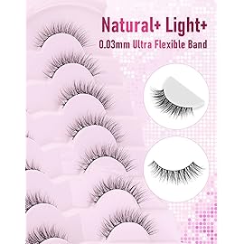 Frihappy Wispy Lashes Natural Eyelashes Fake Eyelashes Natural Lashes False Eyelashes Natural Eye Lashes Mink Lashes FRH-2