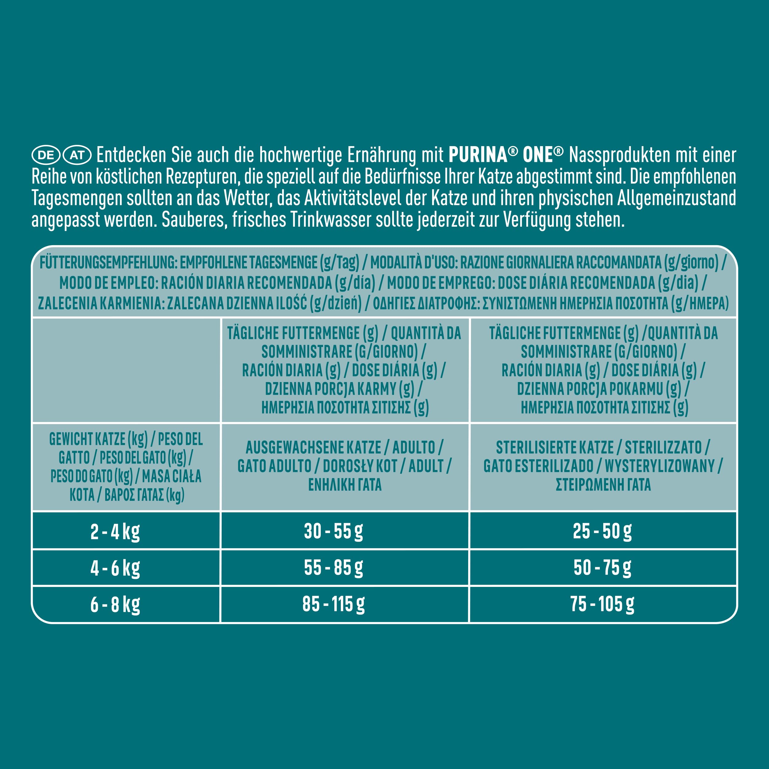 PURINA ONE High Protein sucha karma dla kotów, bogata w łososia, 6 sztuk (6 x 900 g)