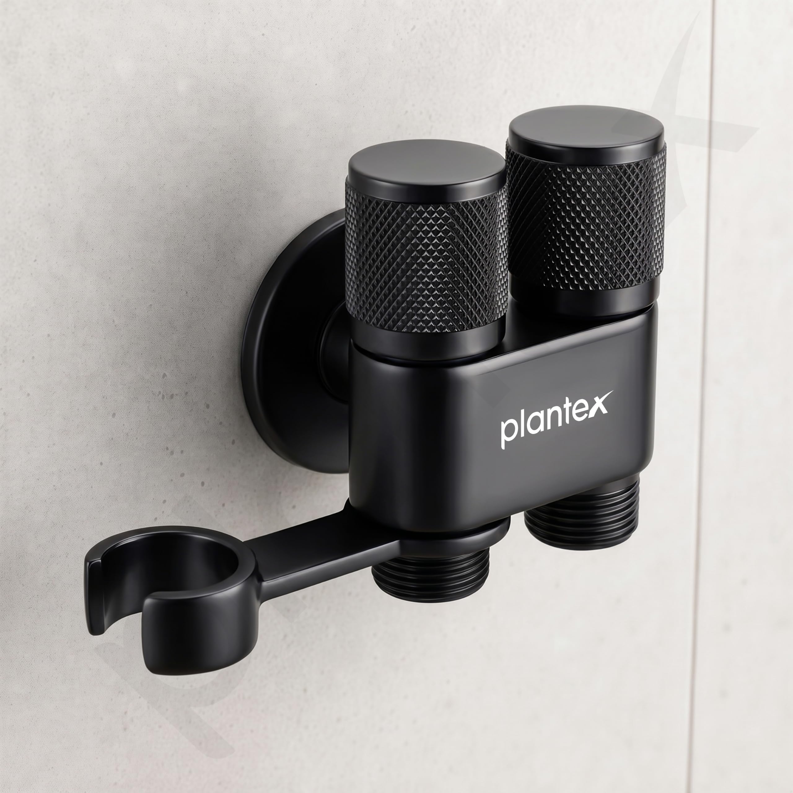 Plantex 2-in-1 Angle Cock - Black -9